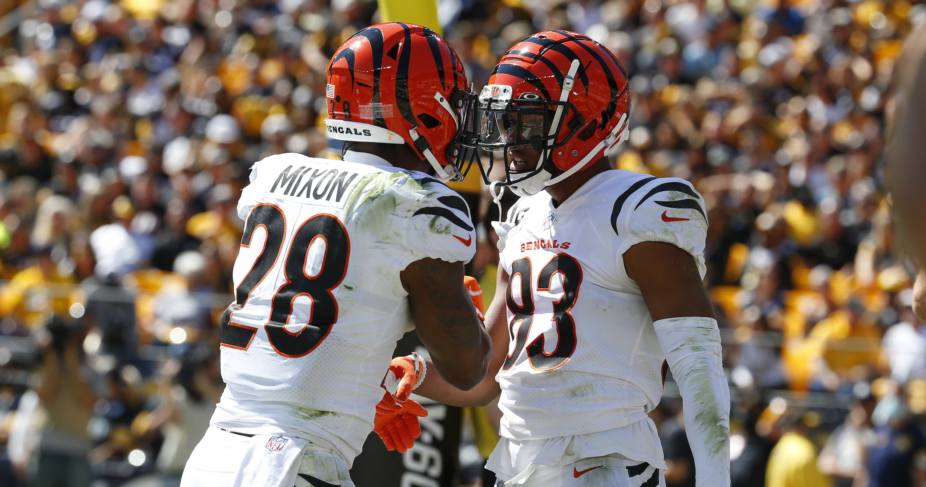 Ja'Marr Chase, Tee Higgins, Joe Burrow, Tyler Boyd and Joe Mixon