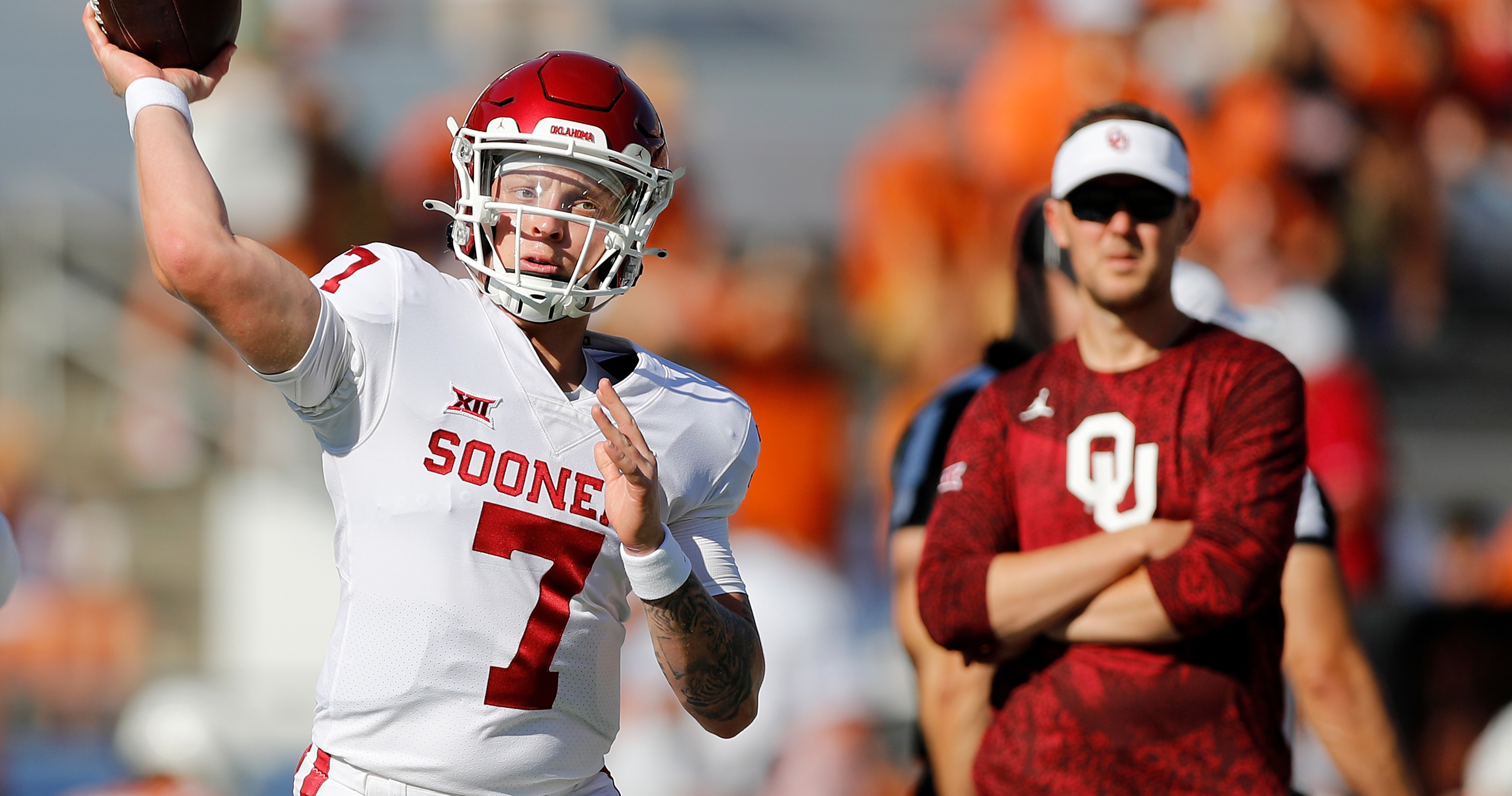 Spencer Rattler Benched for Caleb Williams in 1st Half of Oklahoma vs