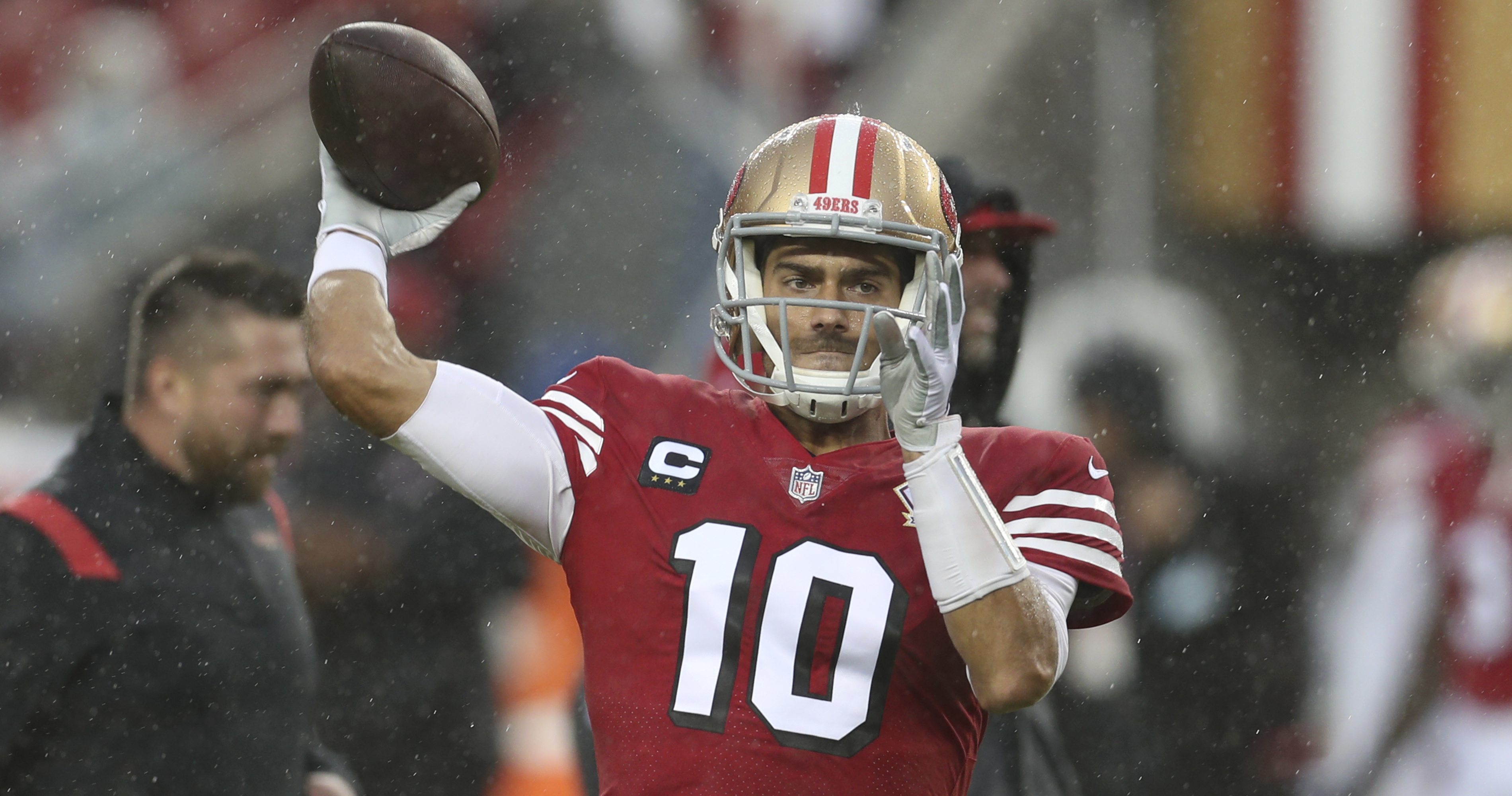 What the 49ers are saying after rain-soaked loss at Bears