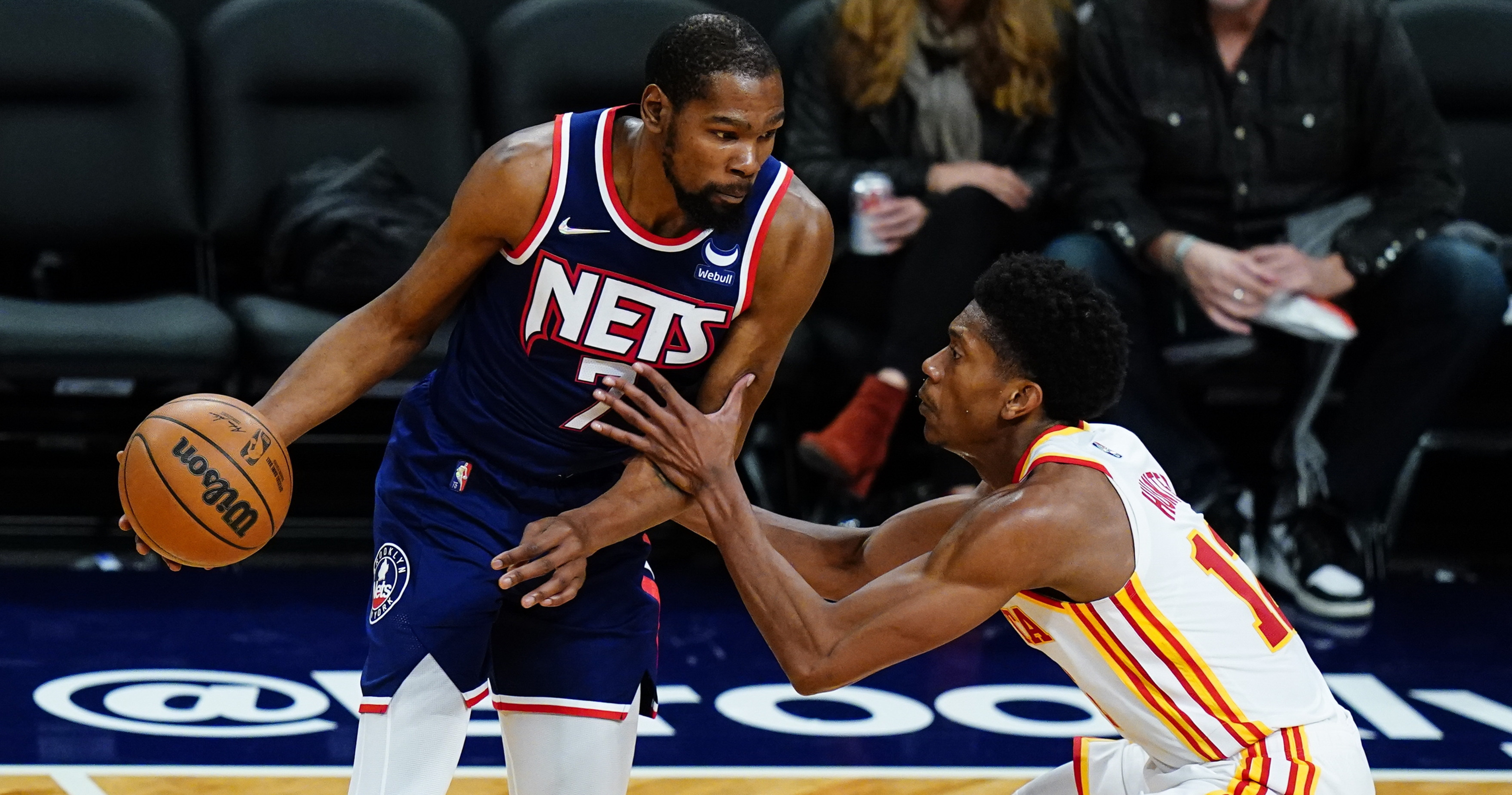 Kevin Durant Drops 32 to Lead Nets Past Trae Young, Hawks for 3rd ...