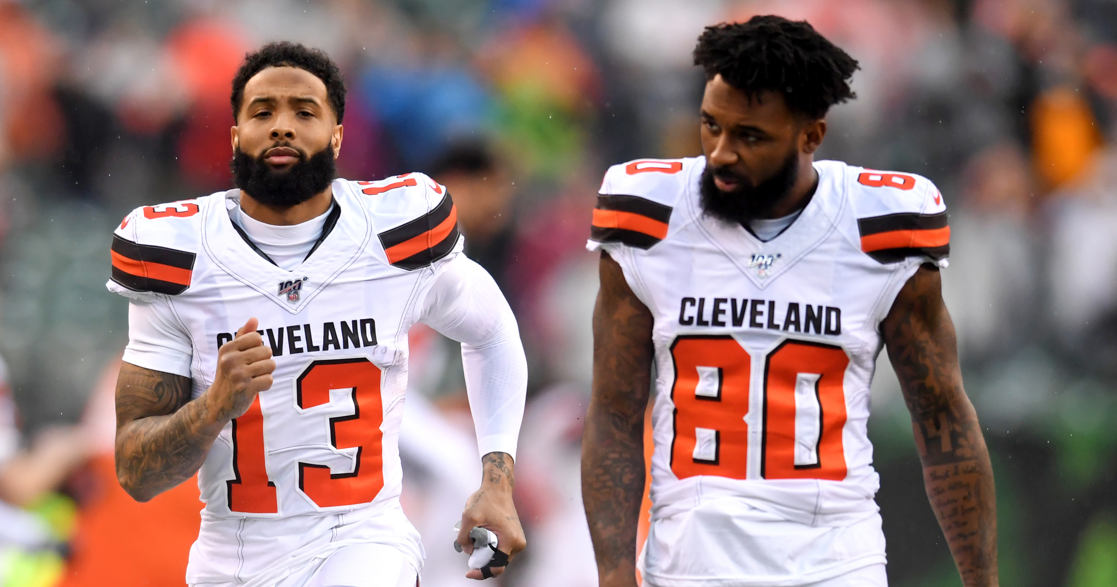 Odds Suggest Odell Beckham Jr Will Be Suspended, Contract - Jarvis Landry  With The Browns Jersey - 660x330 PNG Download - PNGkit