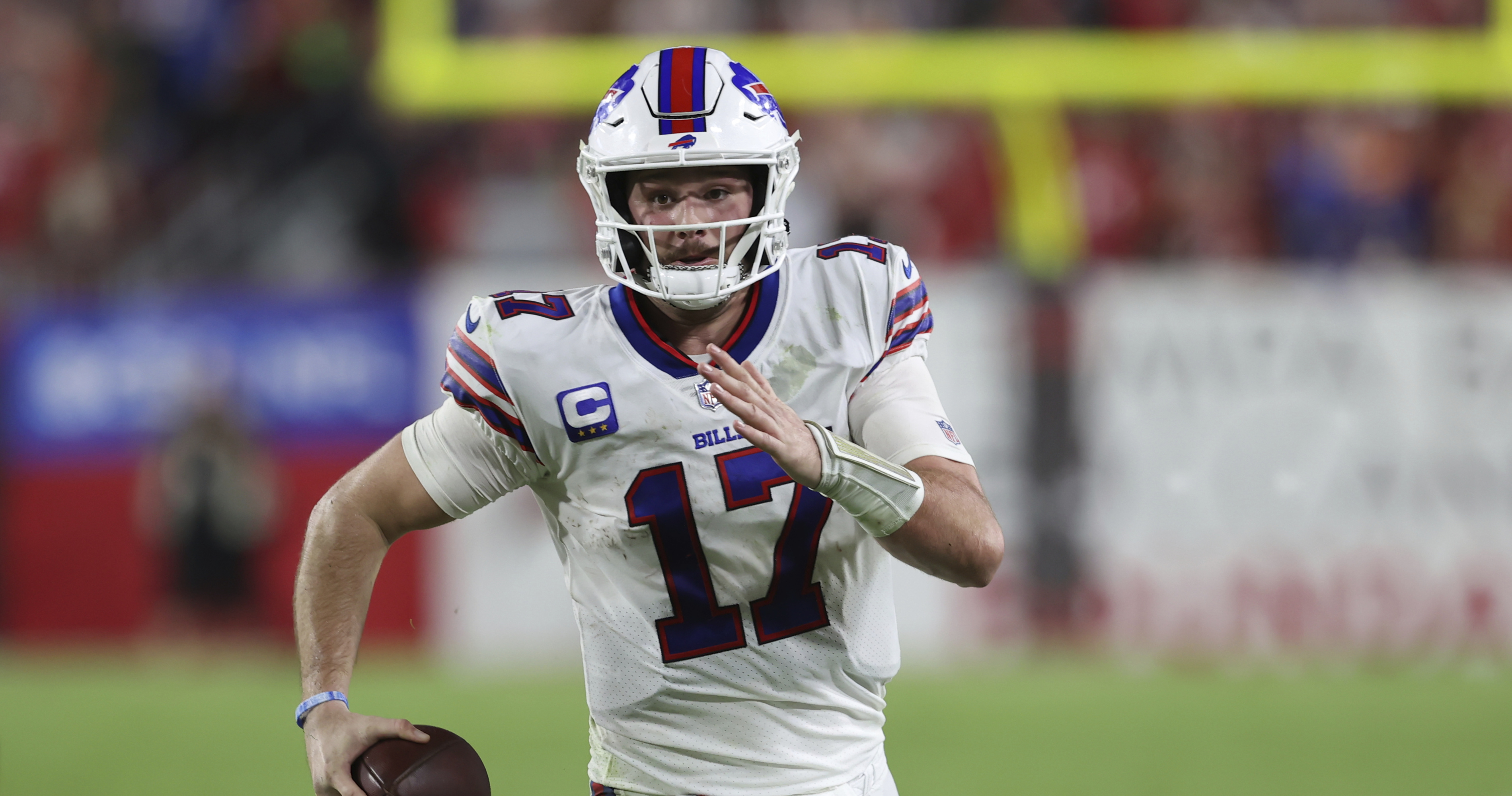 Bills QB Josh Allen in walking boot following loss to Buccaneers