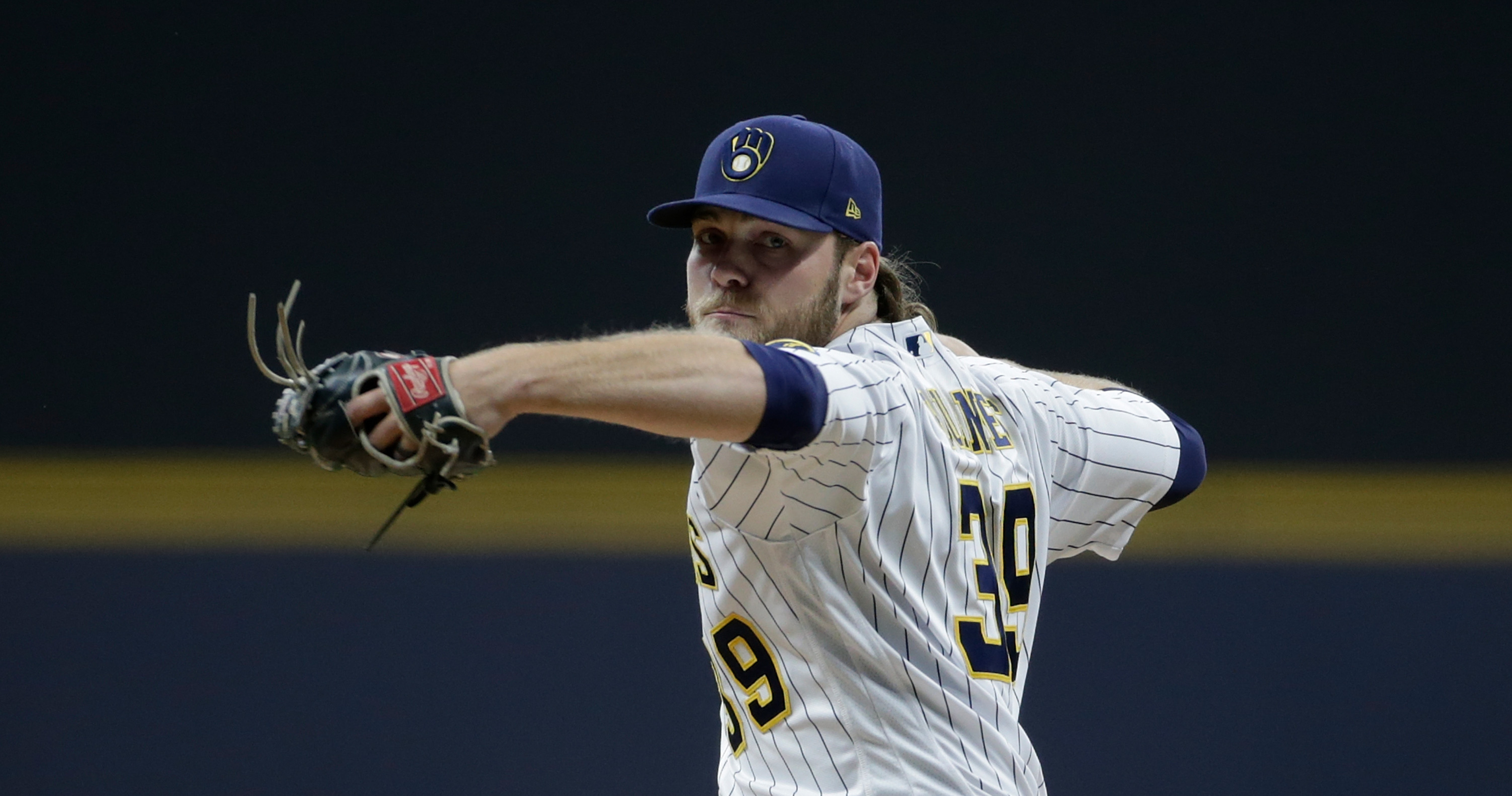 Pitcher Corbin Burnes talks about his first spring outing, including a  harder, tighter slider