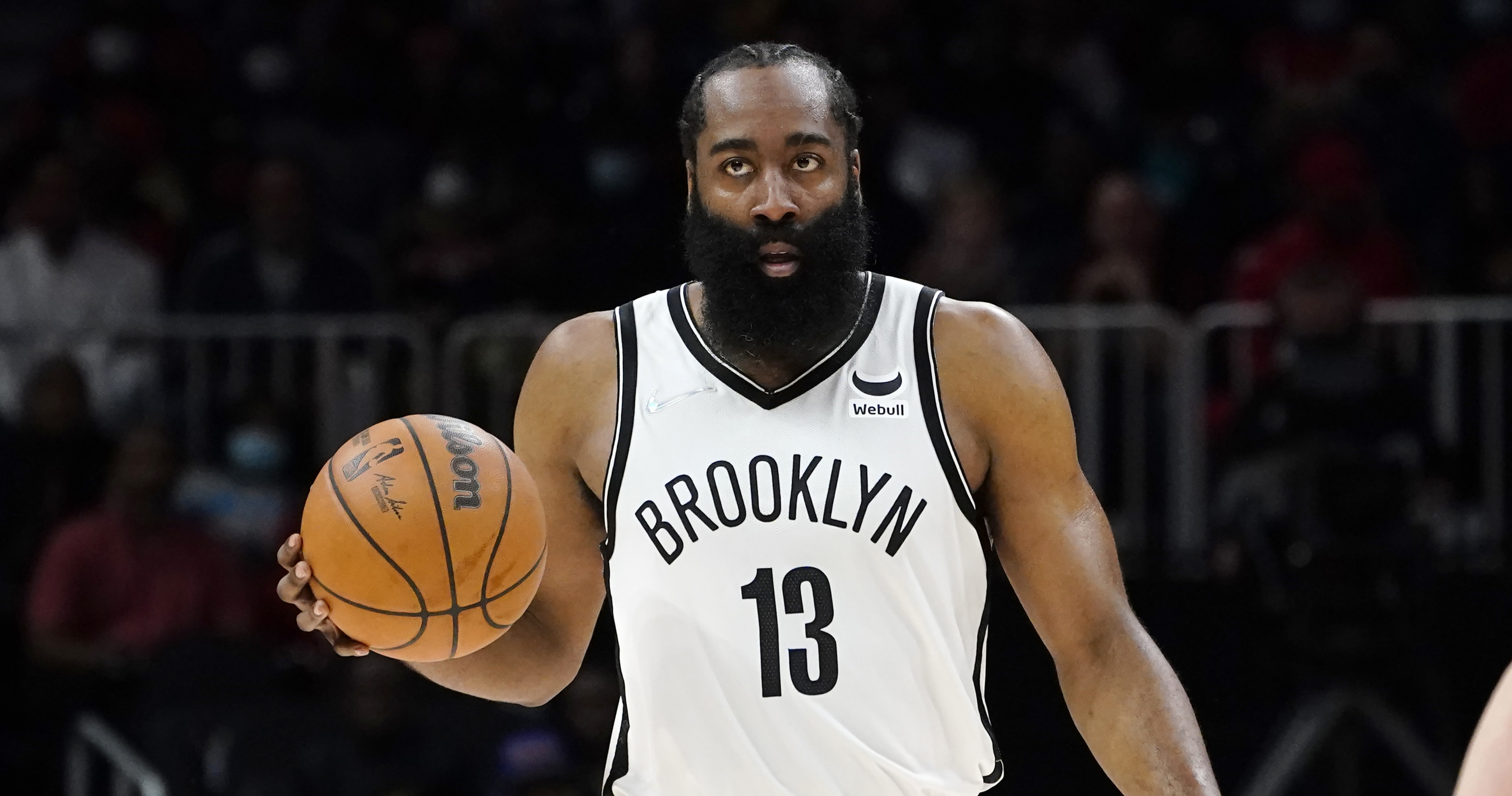 Nets' James Harden out with hyperextended left knee