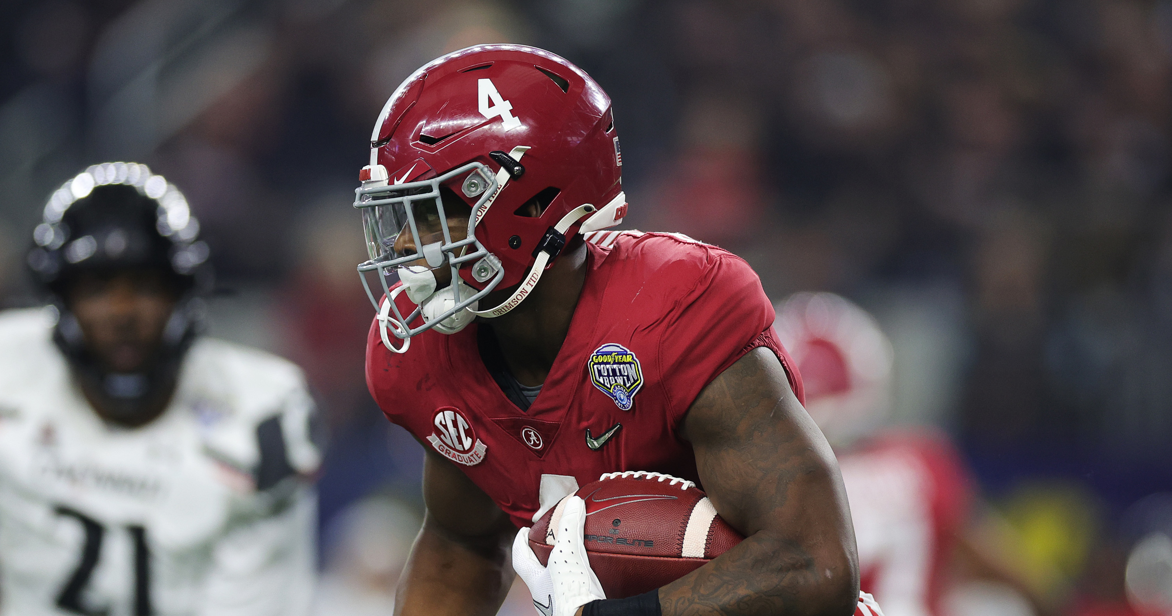 Alabama fifth-year senior running back Brian Robinson Jr.'s