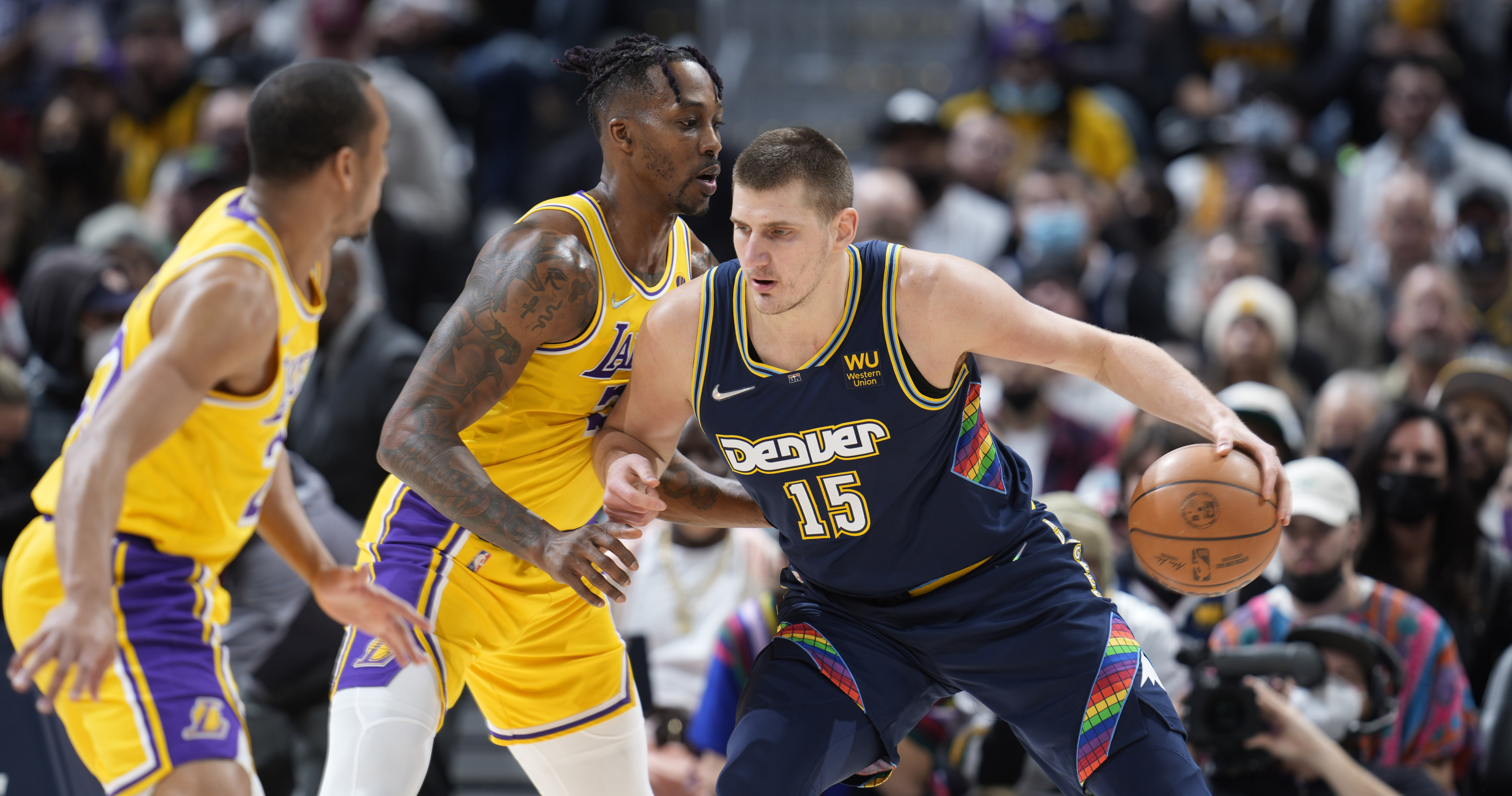 BBC Sport - NBA, 2023, Denver Nuggets v LA Lakers