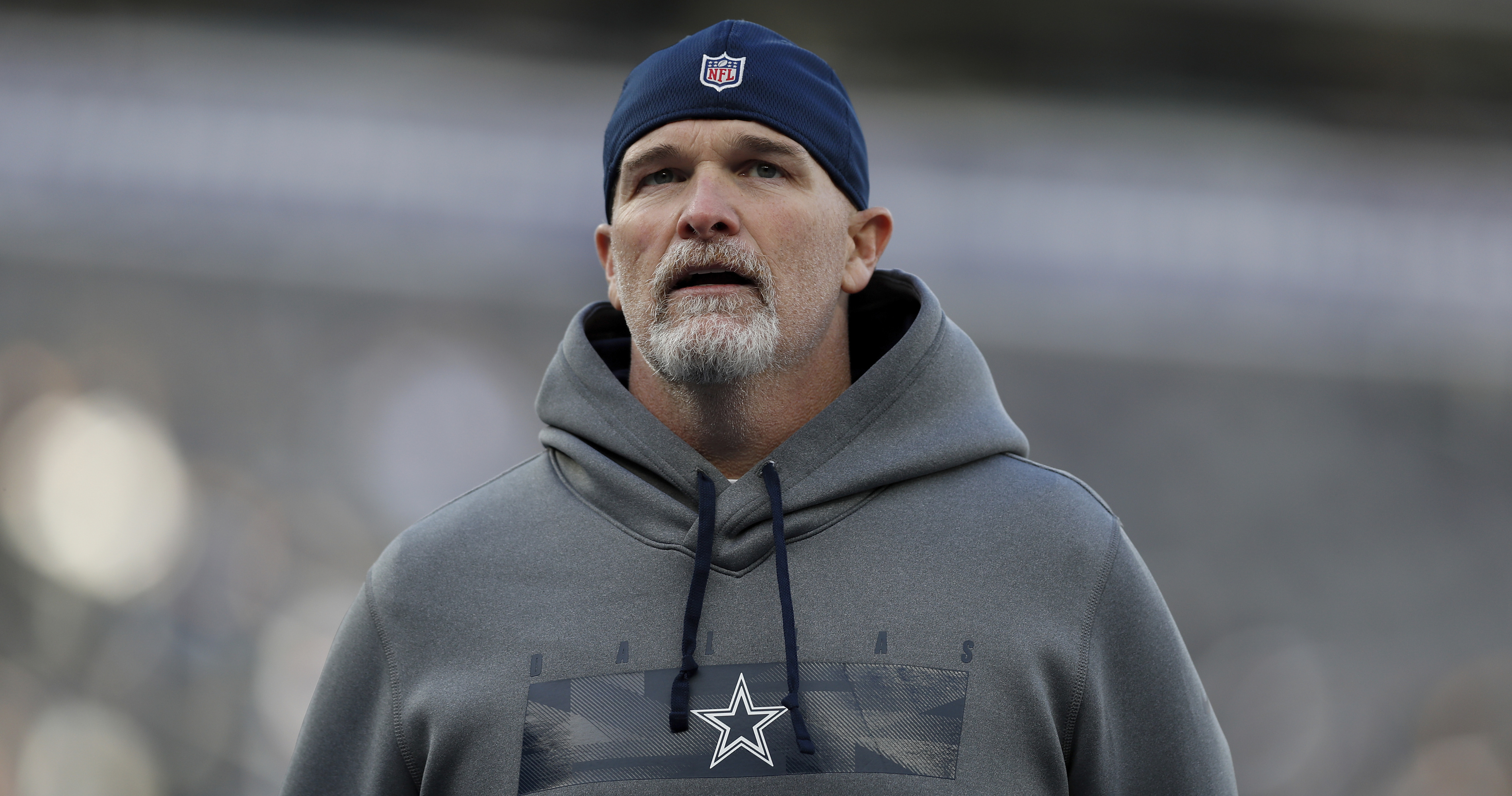 Cowboys DC dan quinn wearing doomsday defense shirt, hoodie