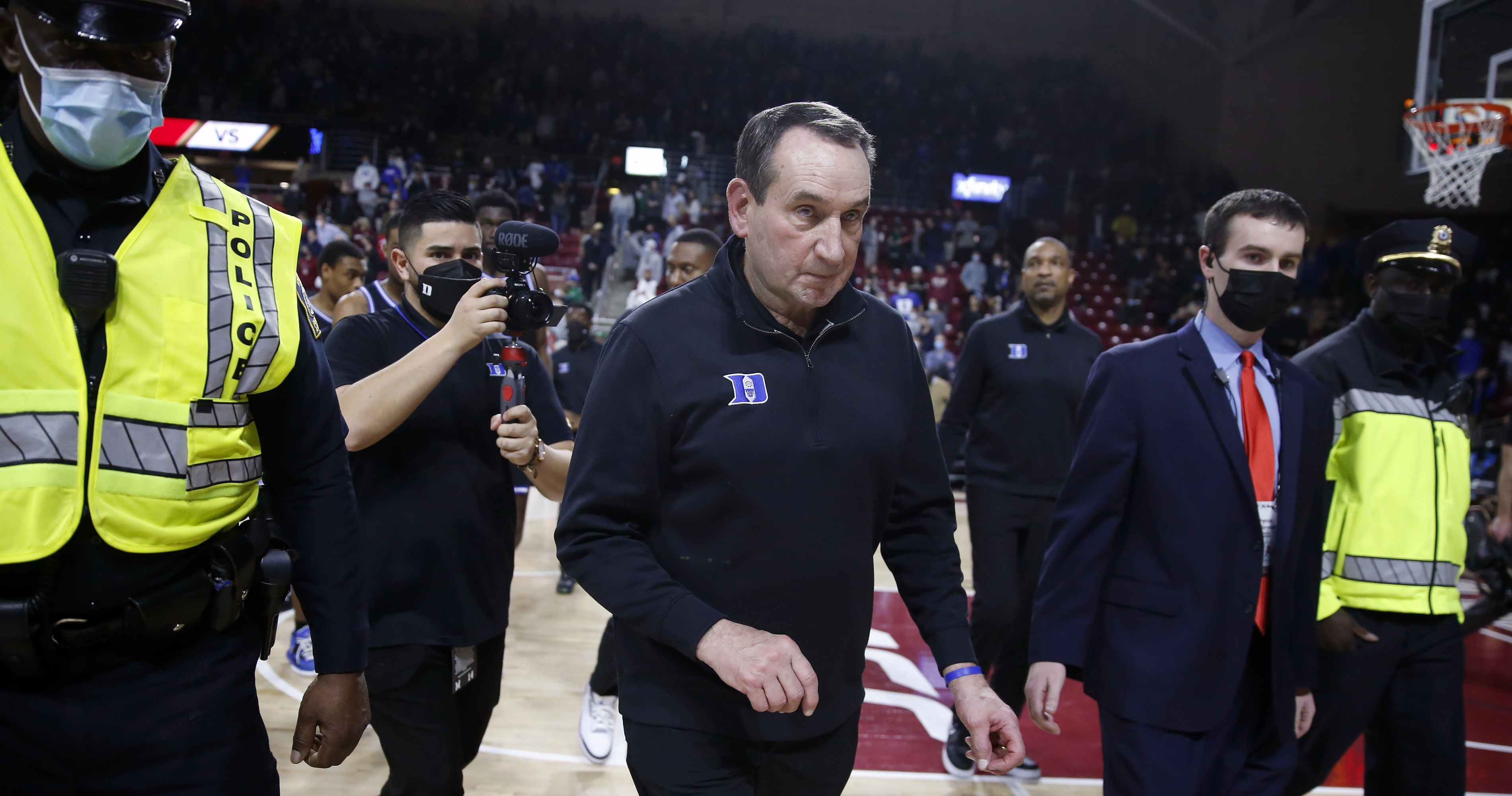 Mike Krzyzewski Exits Duke Vs. Wake Forest Early; Jon Scheyer Takes ...