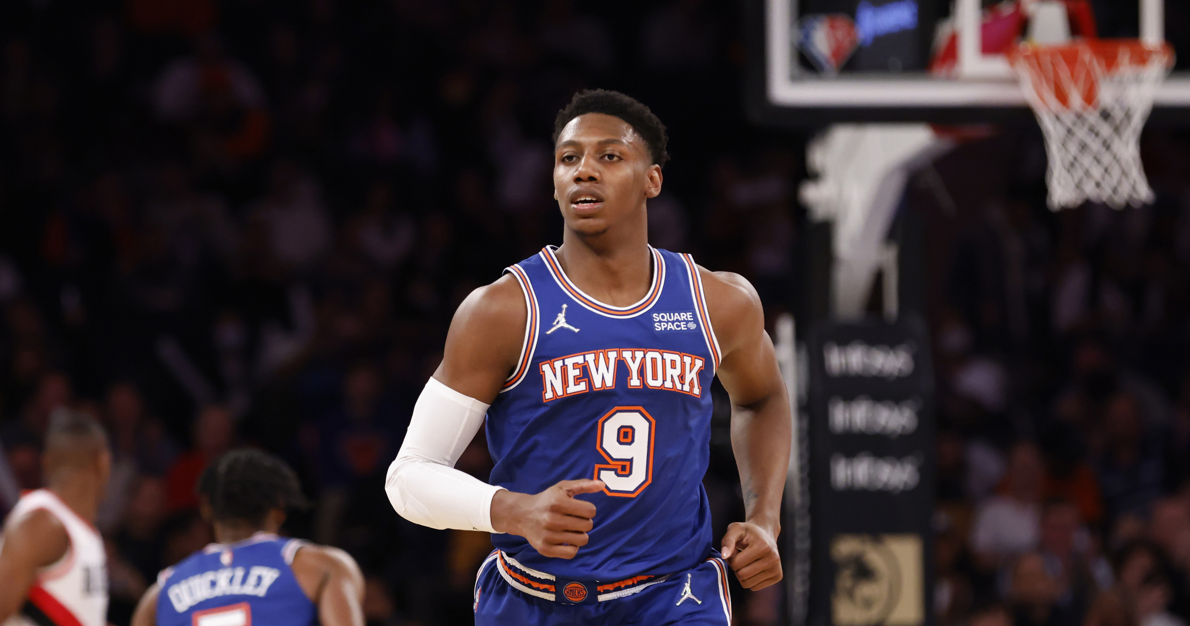 Knicks' RJ Barrett Reflects on Being Benched for Performance vs ...