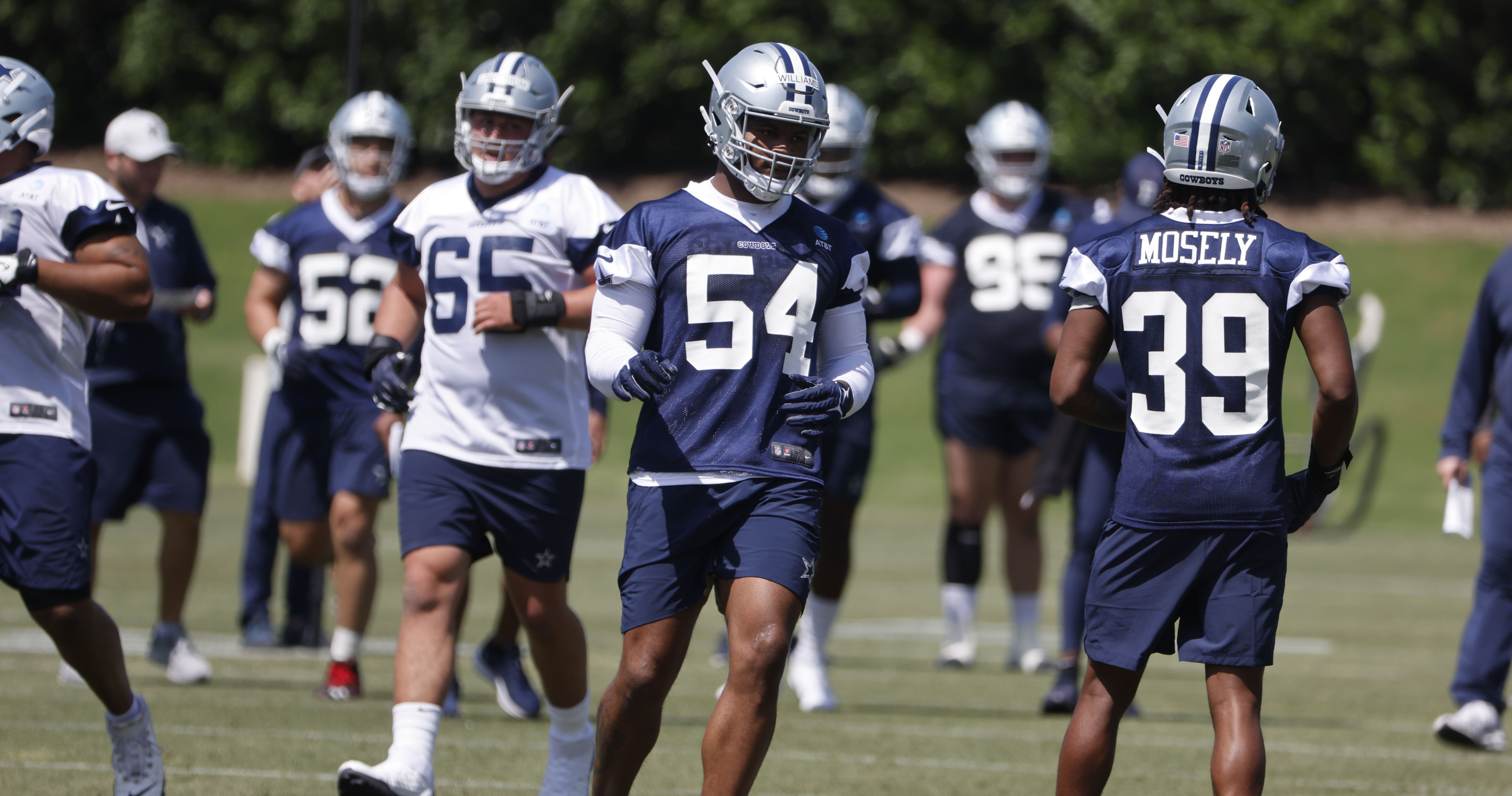 Dallas Cowboys defensive end Sam Williams (54) during the first