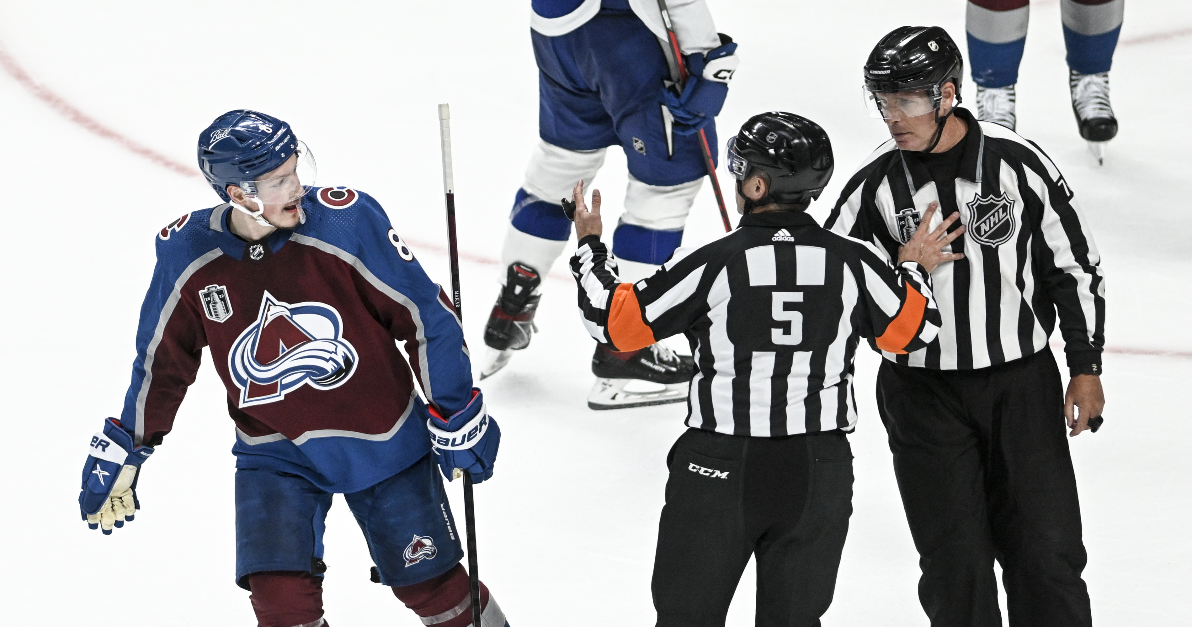 Too many men? NHL explains why disputed Avalanche OT goal counted