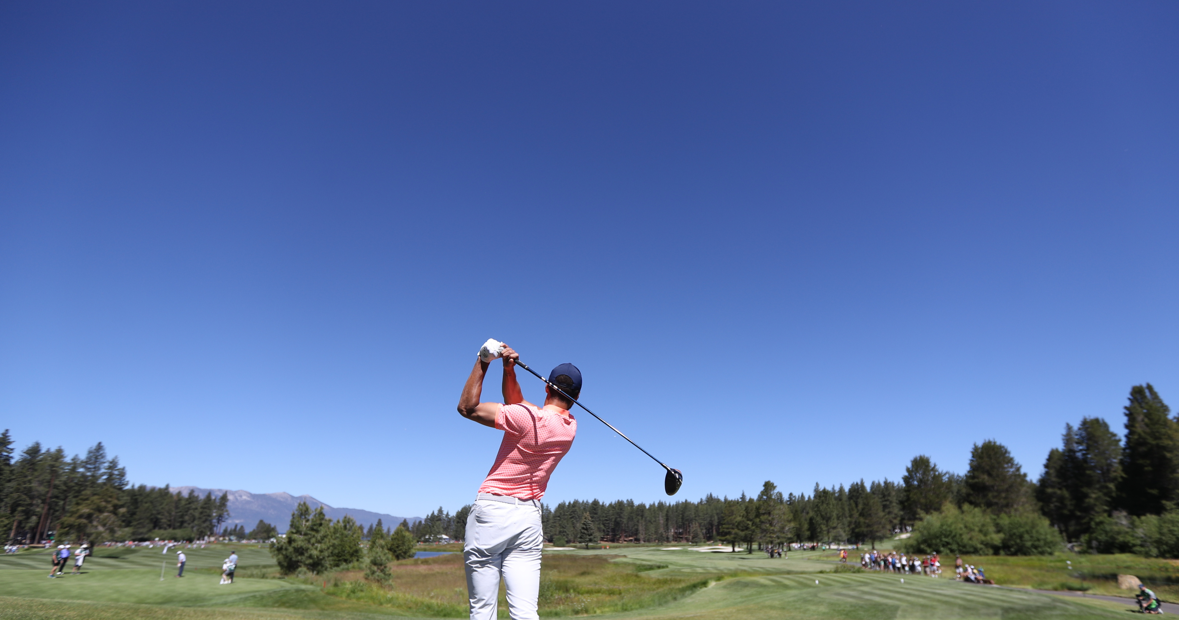 Andrew Whitworth teeing it up in American Century Championship