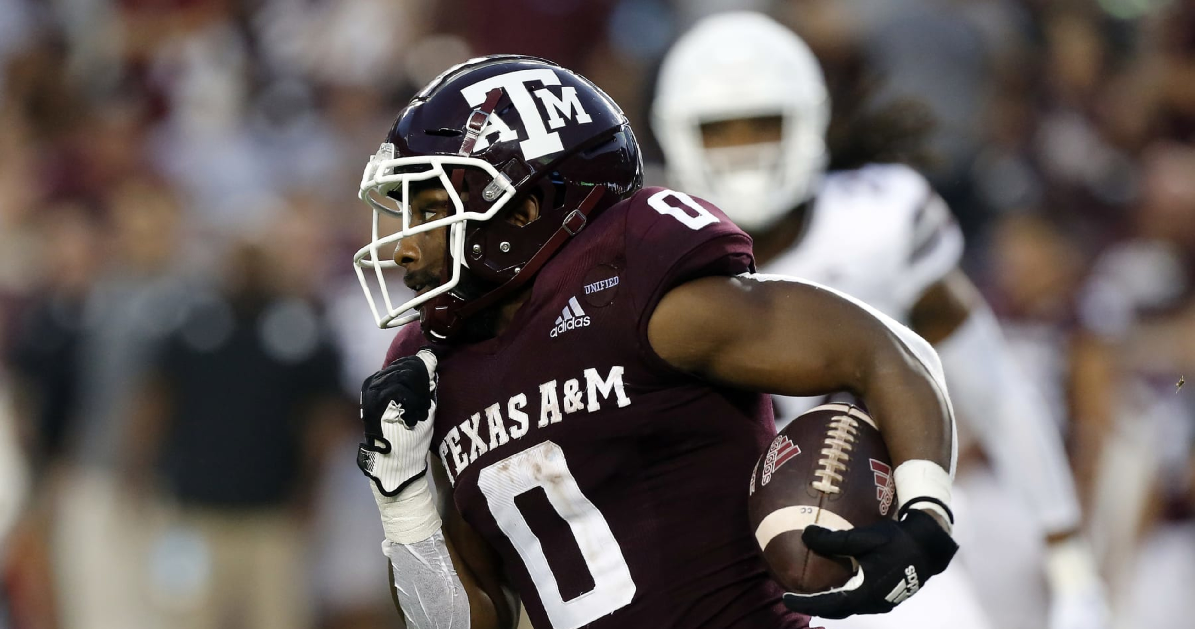 Texas A&M WR Ainias Smith Suspended After Arrest on DWI, Weapons