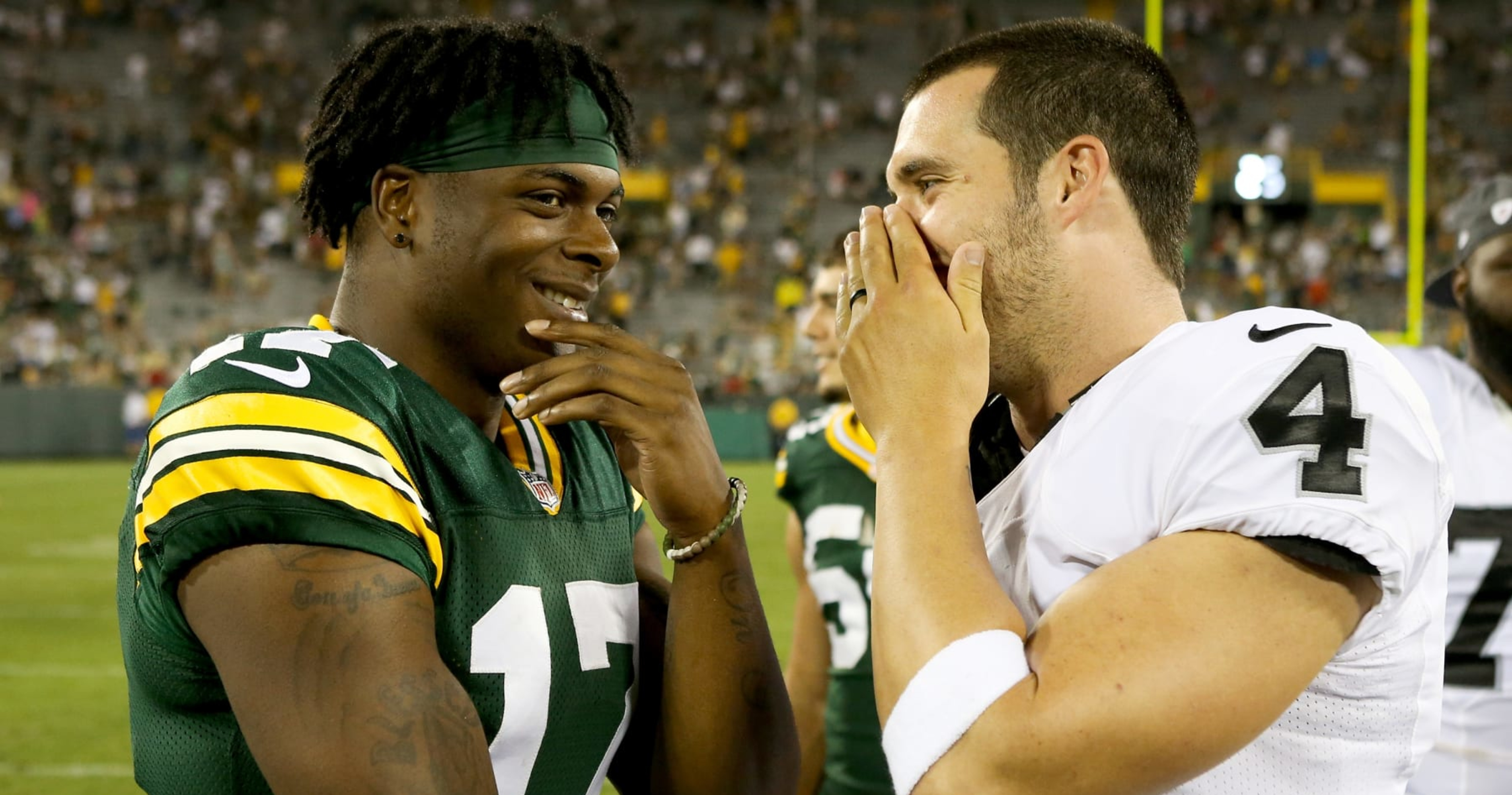 What did Raiders' Derek Carr and Davante Adams say?