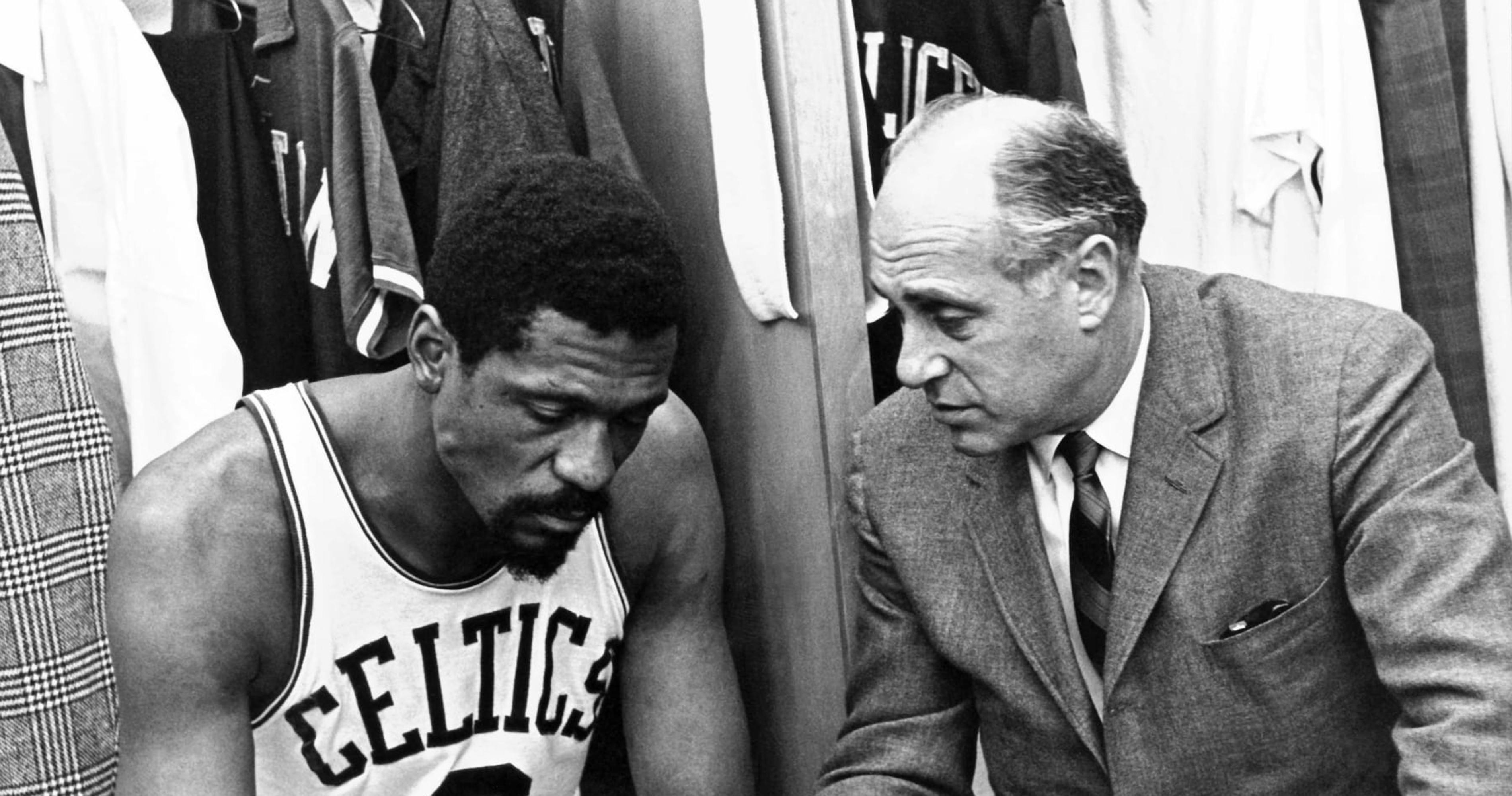 Why was Boston Garden nearly empty when Bill Russell's number was