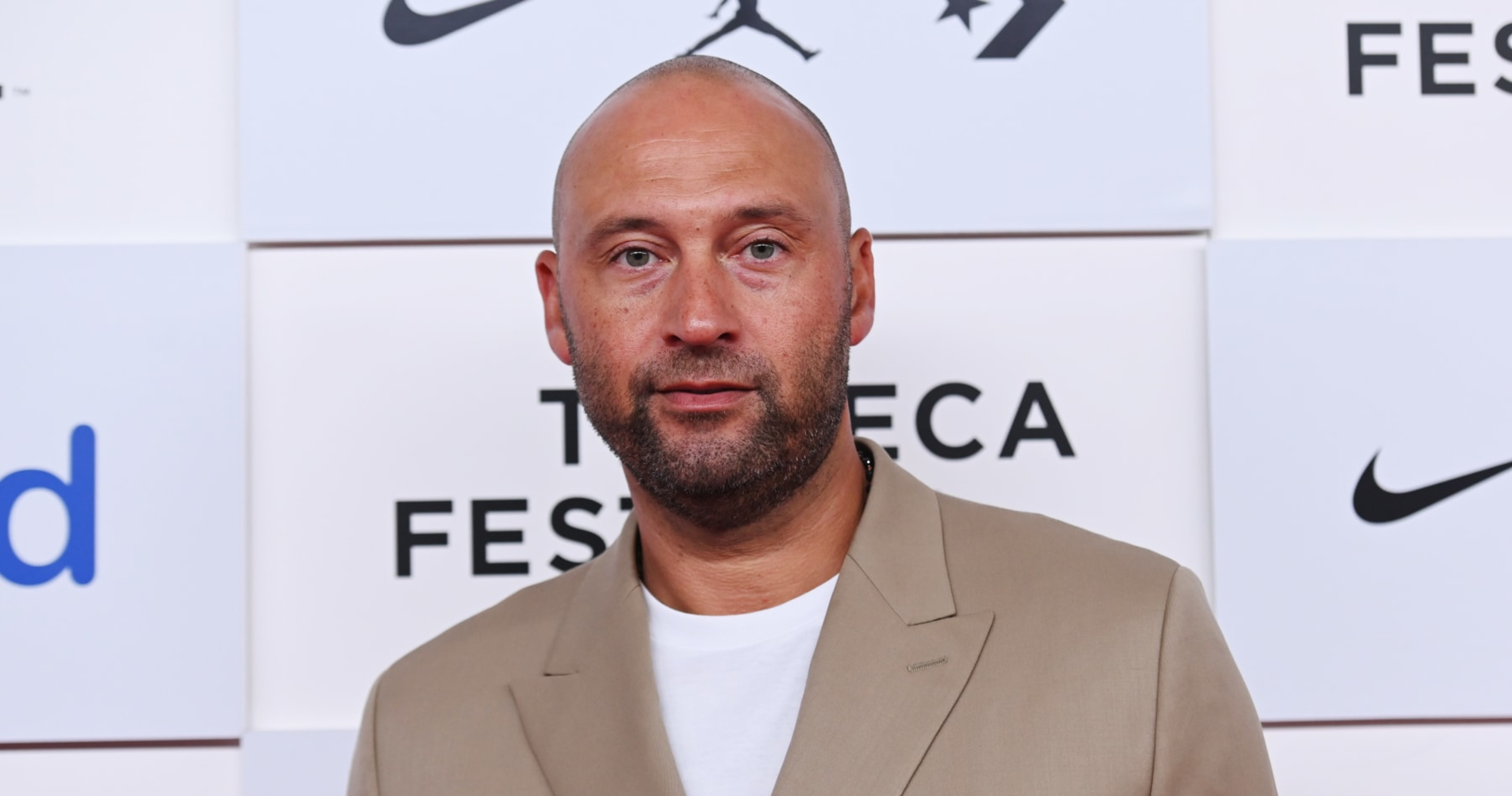 Derek Jeter attends premiere of upcoming series The Captain in New York  City with wife Hannah Jeter