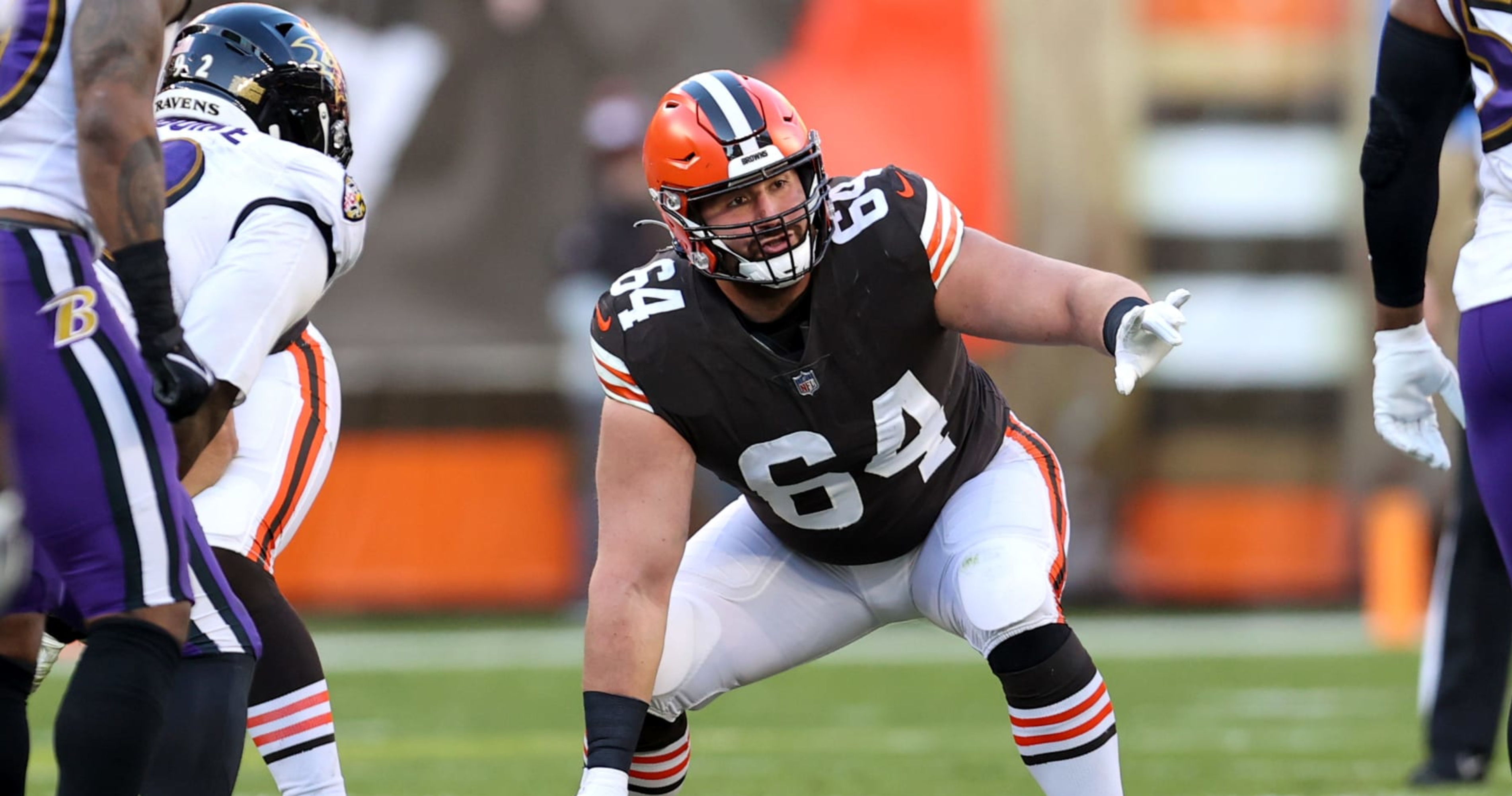 The Browns are releasing center JC Tretter