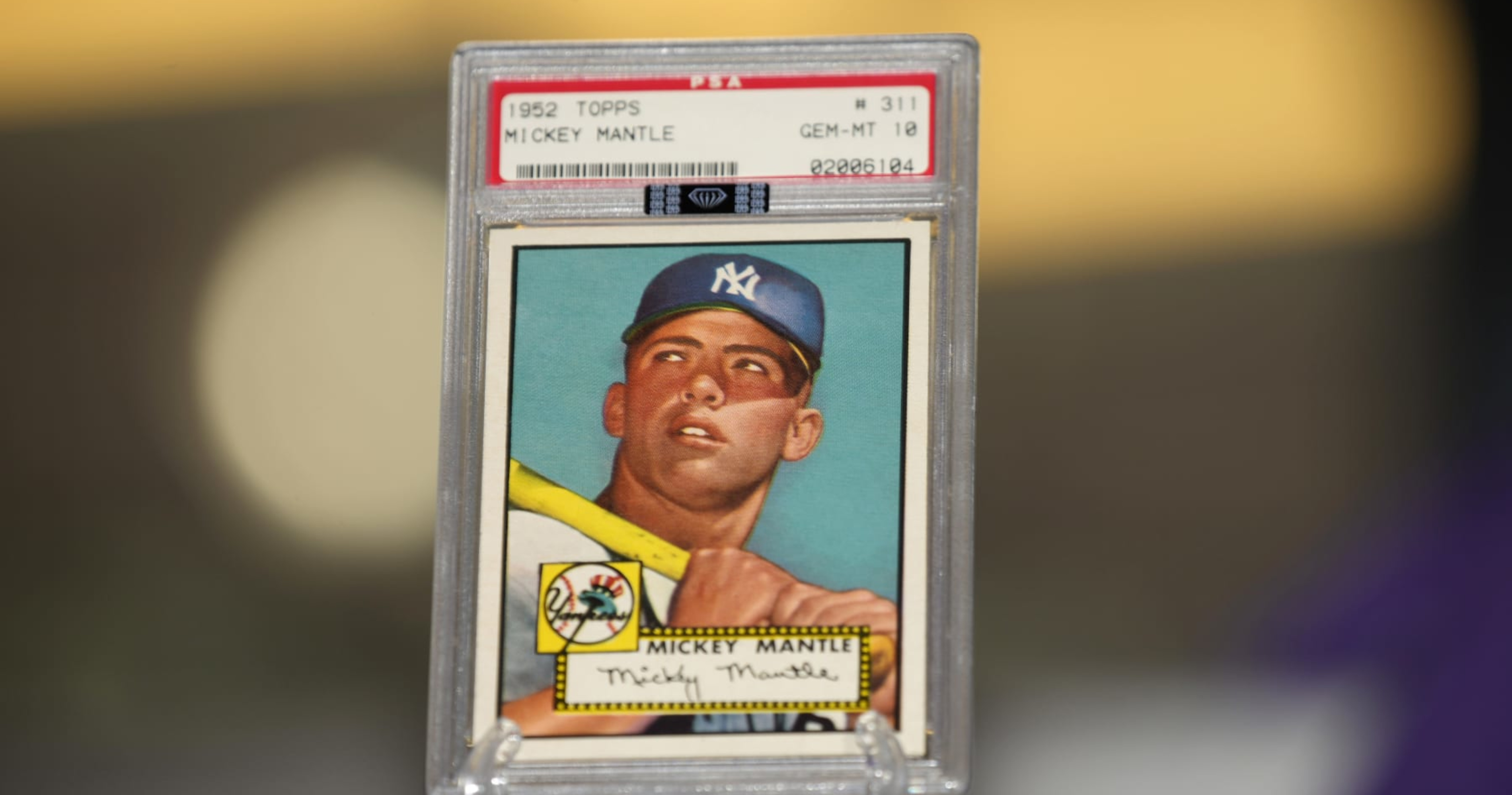 Mickey Mantle baseball card sells for record $12.6 million