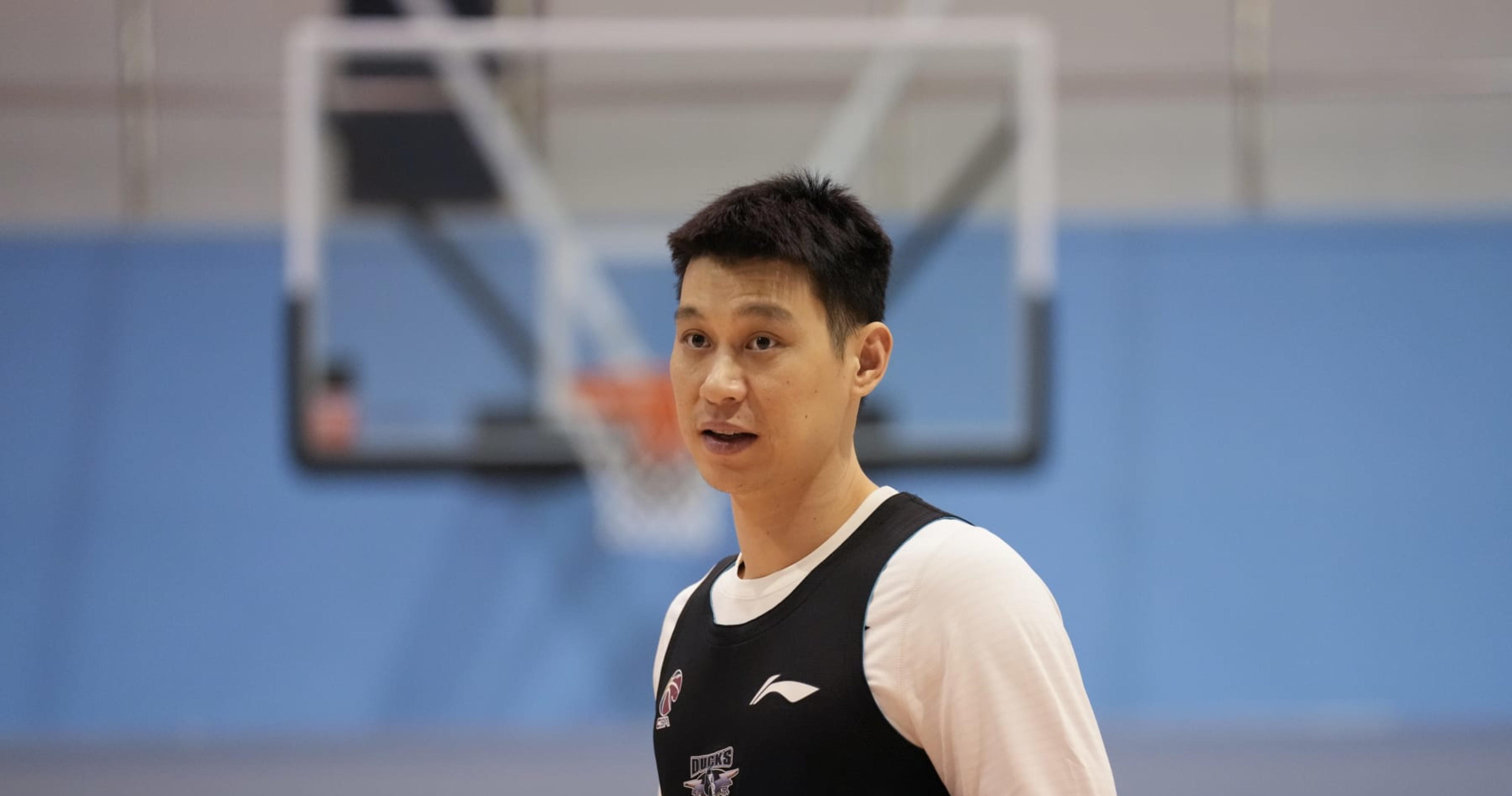 China Jeremy Lin 7 Beijing Ducks Basketball Jersey Blue Top 