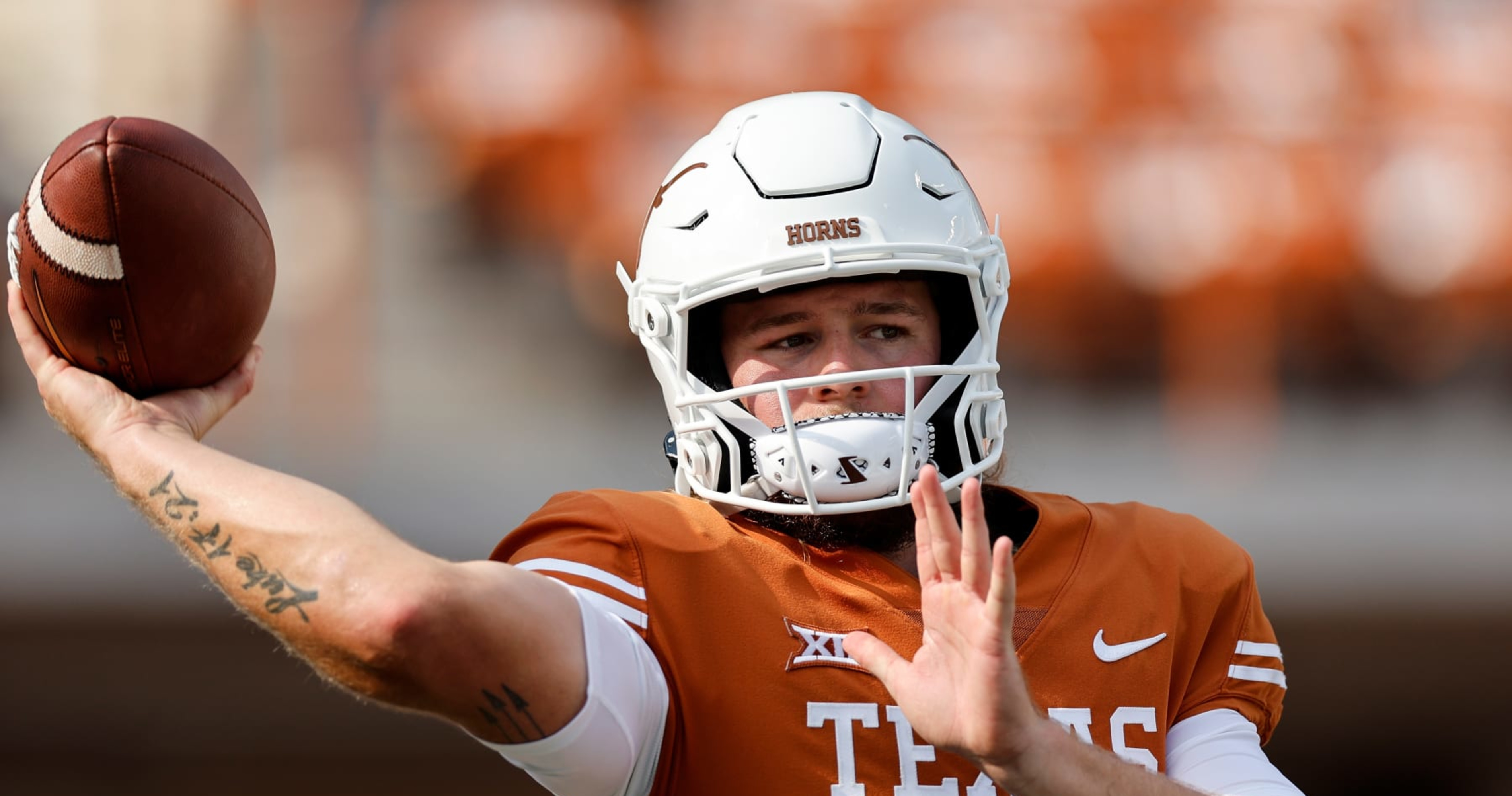 Report: Texas QB Quinn Ewers to Return from Injury vs. Oklahoma in Red River Riv..
