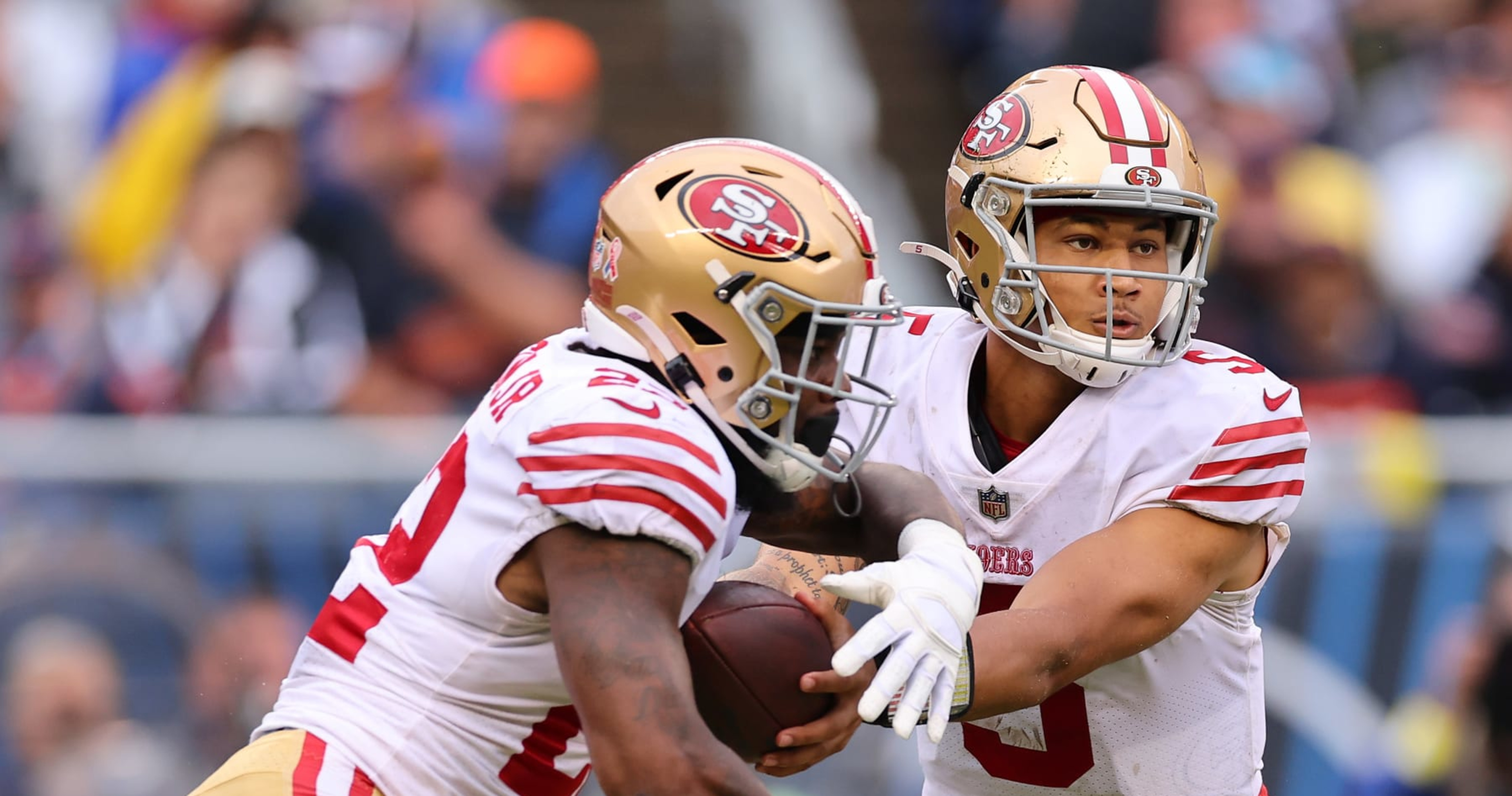 Elijah Mitchell ruled out of 49ers-Bears game with knee injury – NBC Sports  Bay Area & California