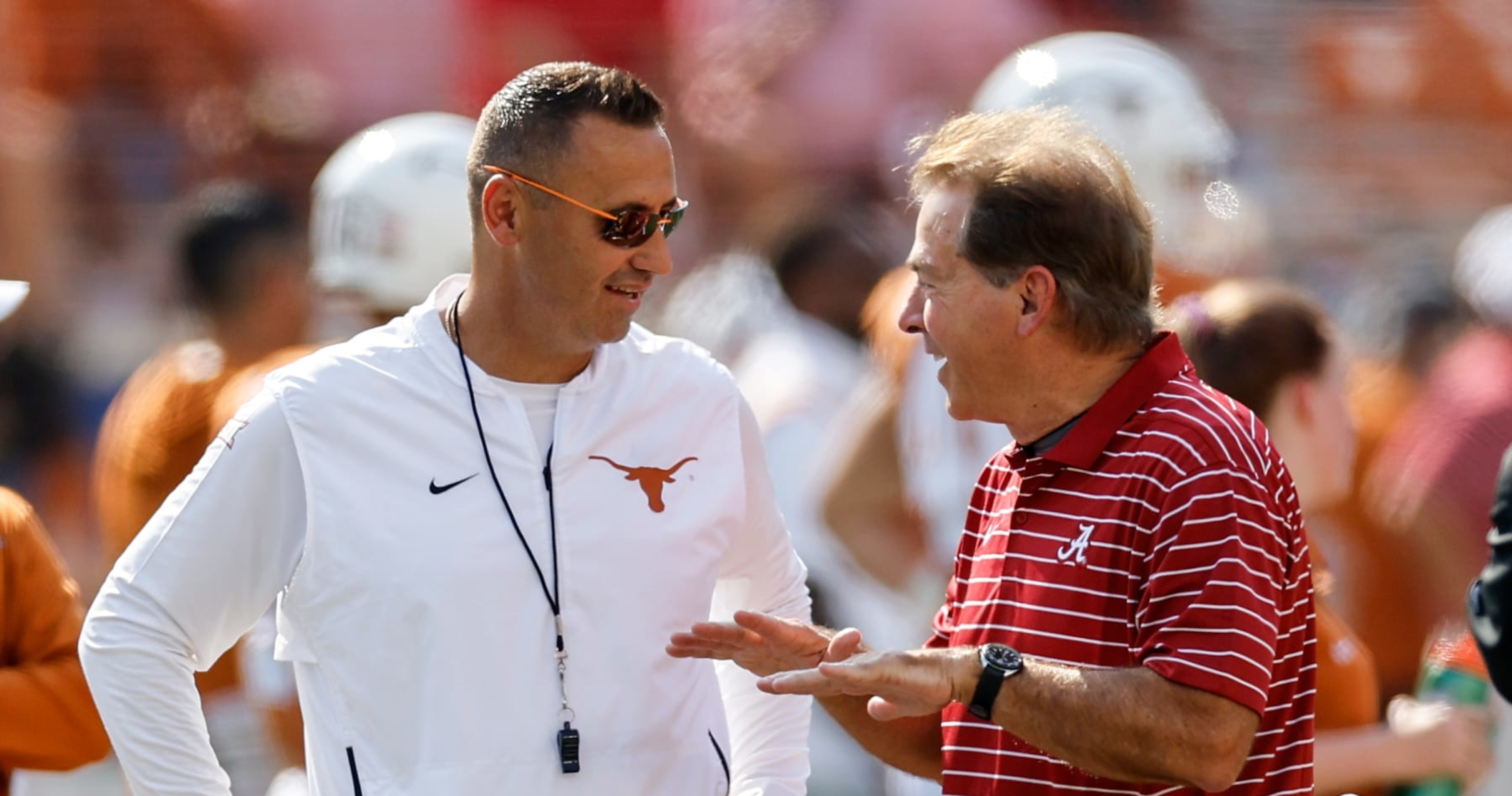 Steve Sarkisian has funny response to infamous Nick Saban stat