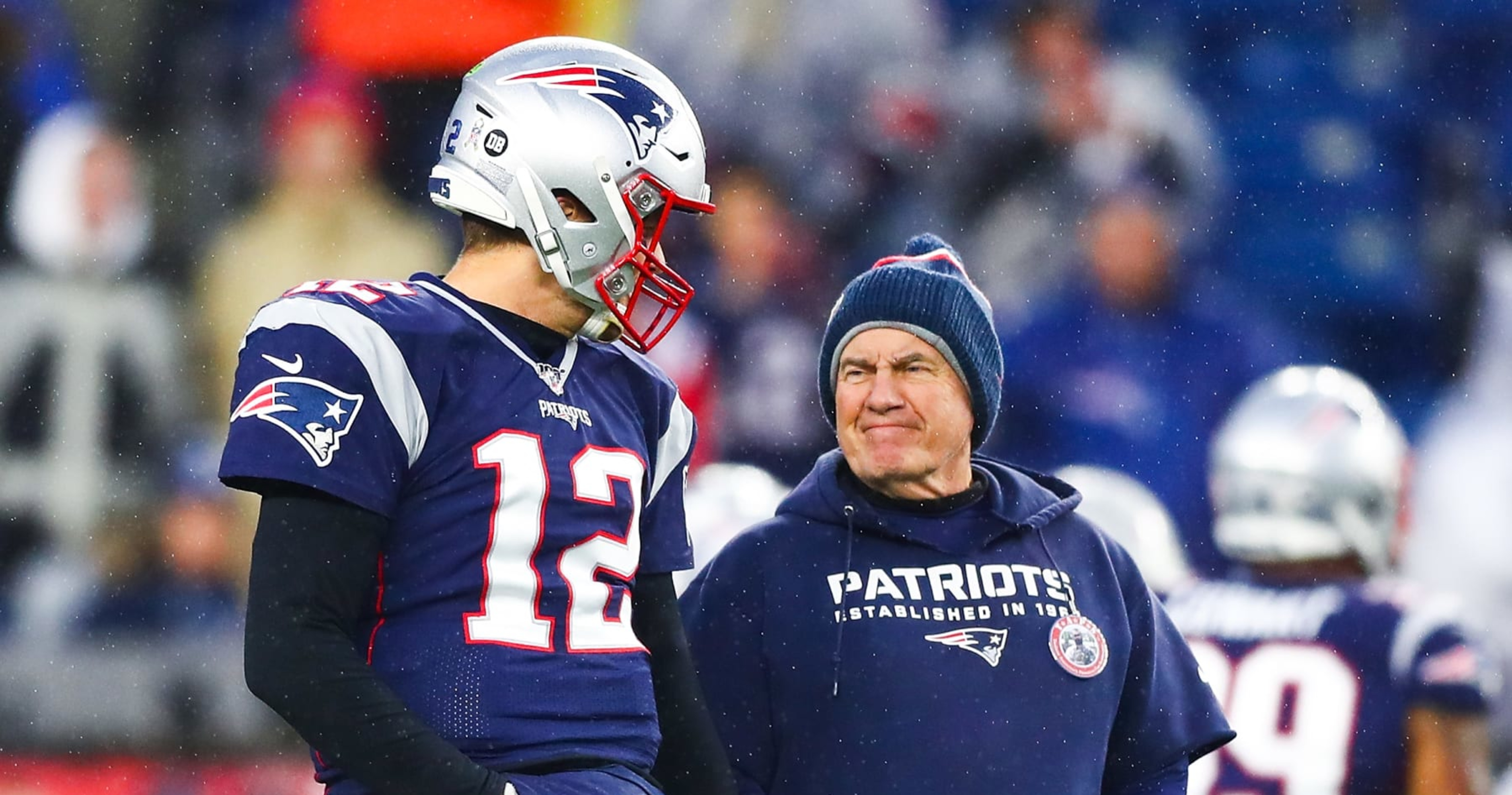 Tom Brady & Bill Belichick New England Patriots AFC Championship