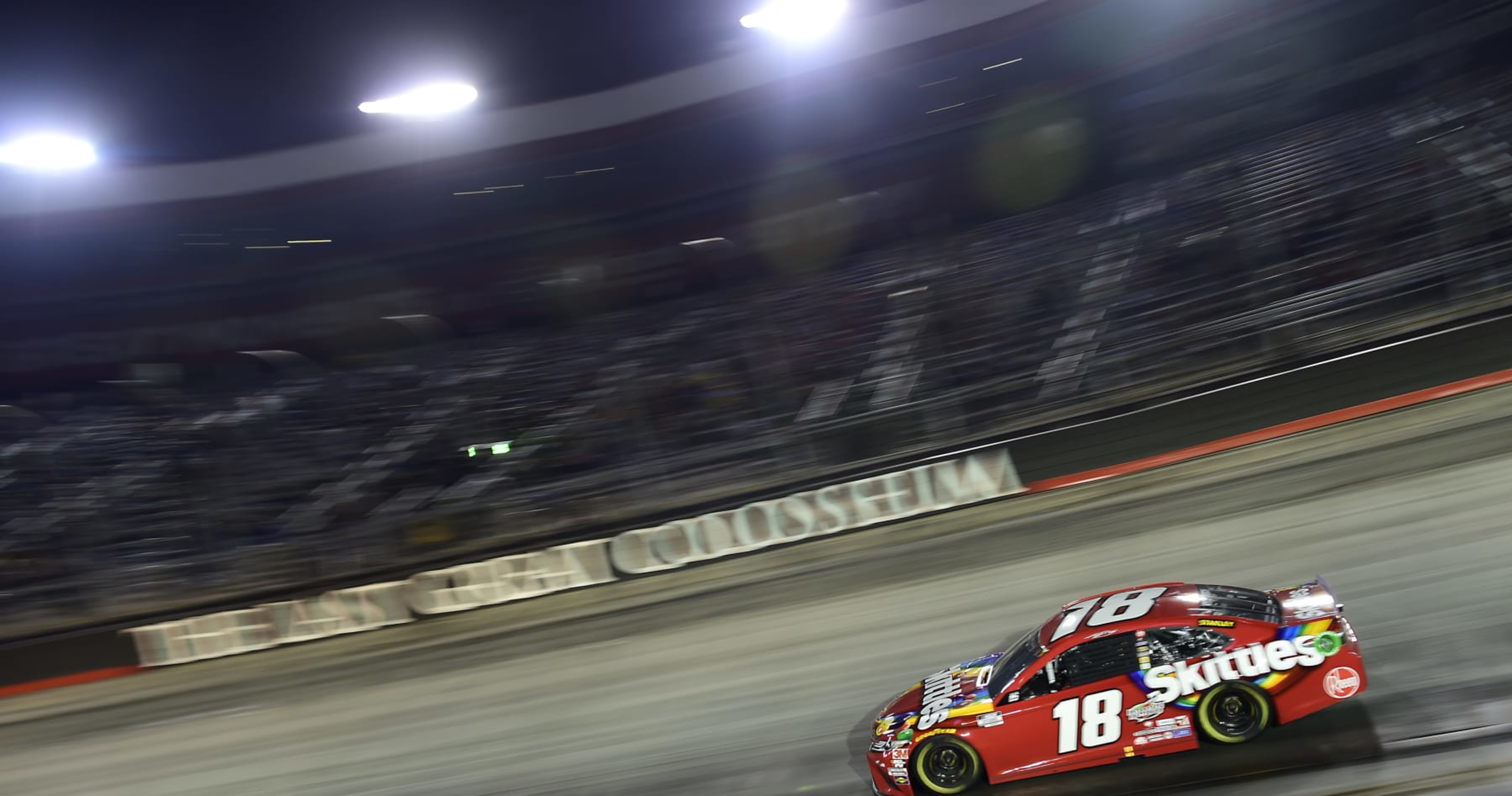 NASCAR at Bristol results, highlights: Denny Hamlin wins night race as  Martin Truex Jr., Bubba Wallace advance to next round