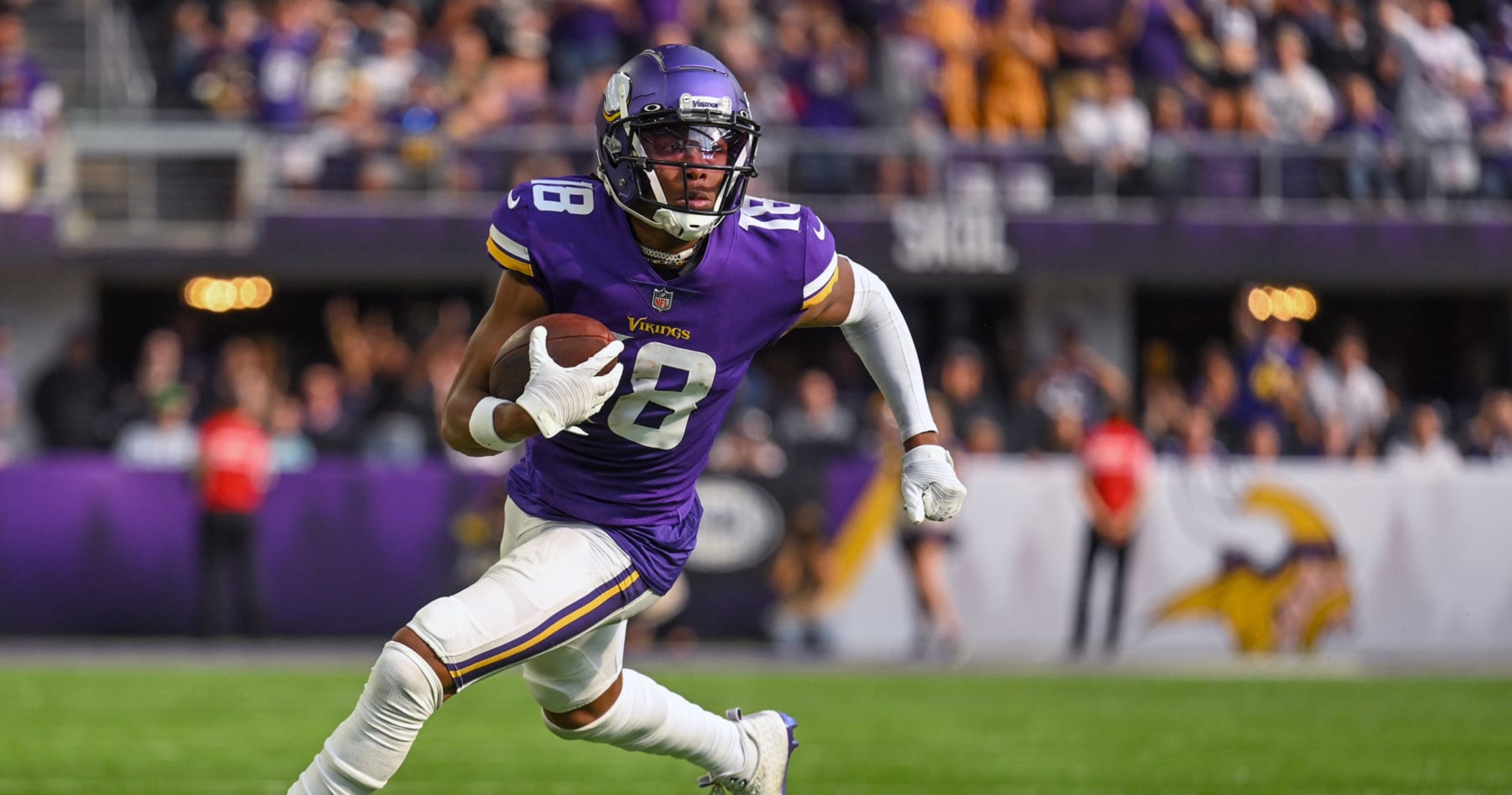 Vikings WR Justin Jefferson 'excited,' 'happy' to play for