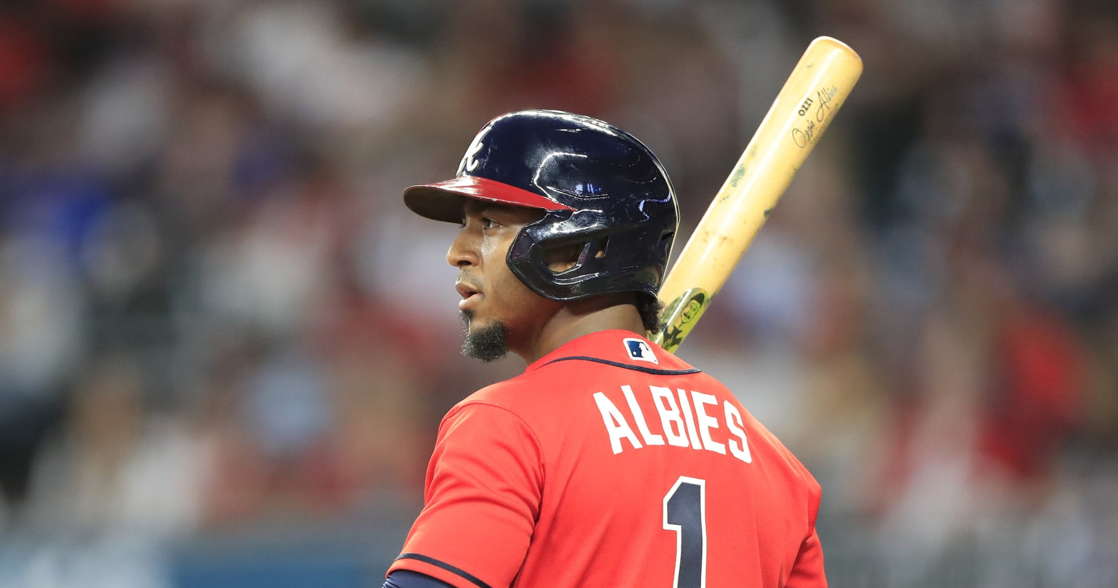 Bally Sports: Braves on X: Ozzie Albies exits tonight's game after  suffering an apparent injury on this swing.  / X
