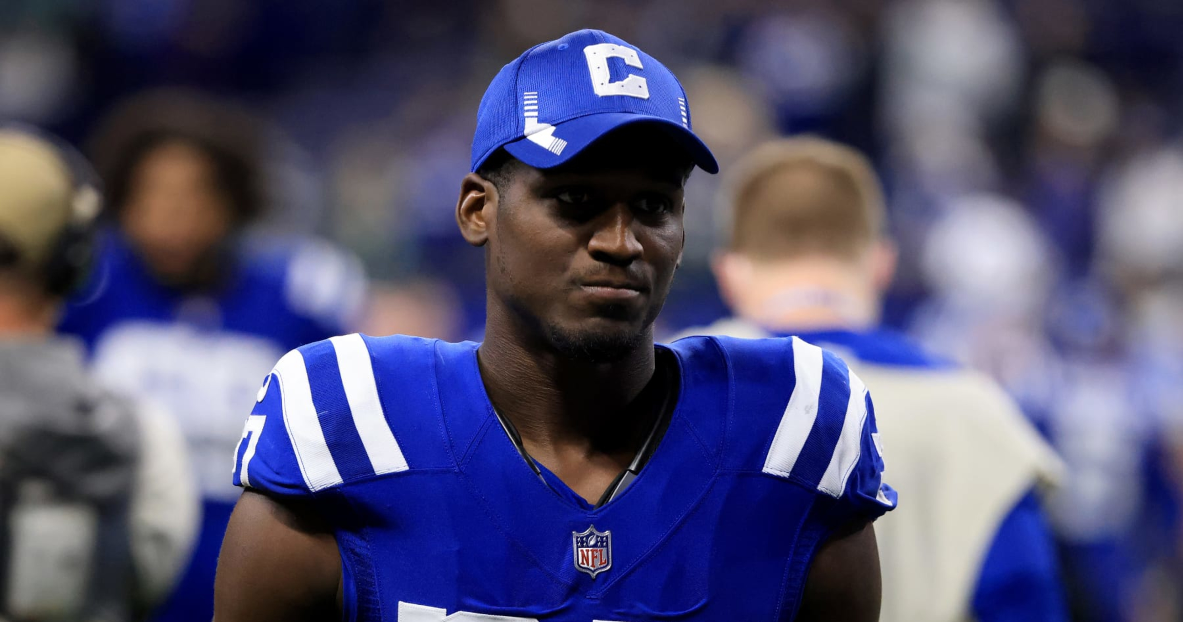 Indianapolis Colts CB Xavier Rhodes reacts to having highest PFF