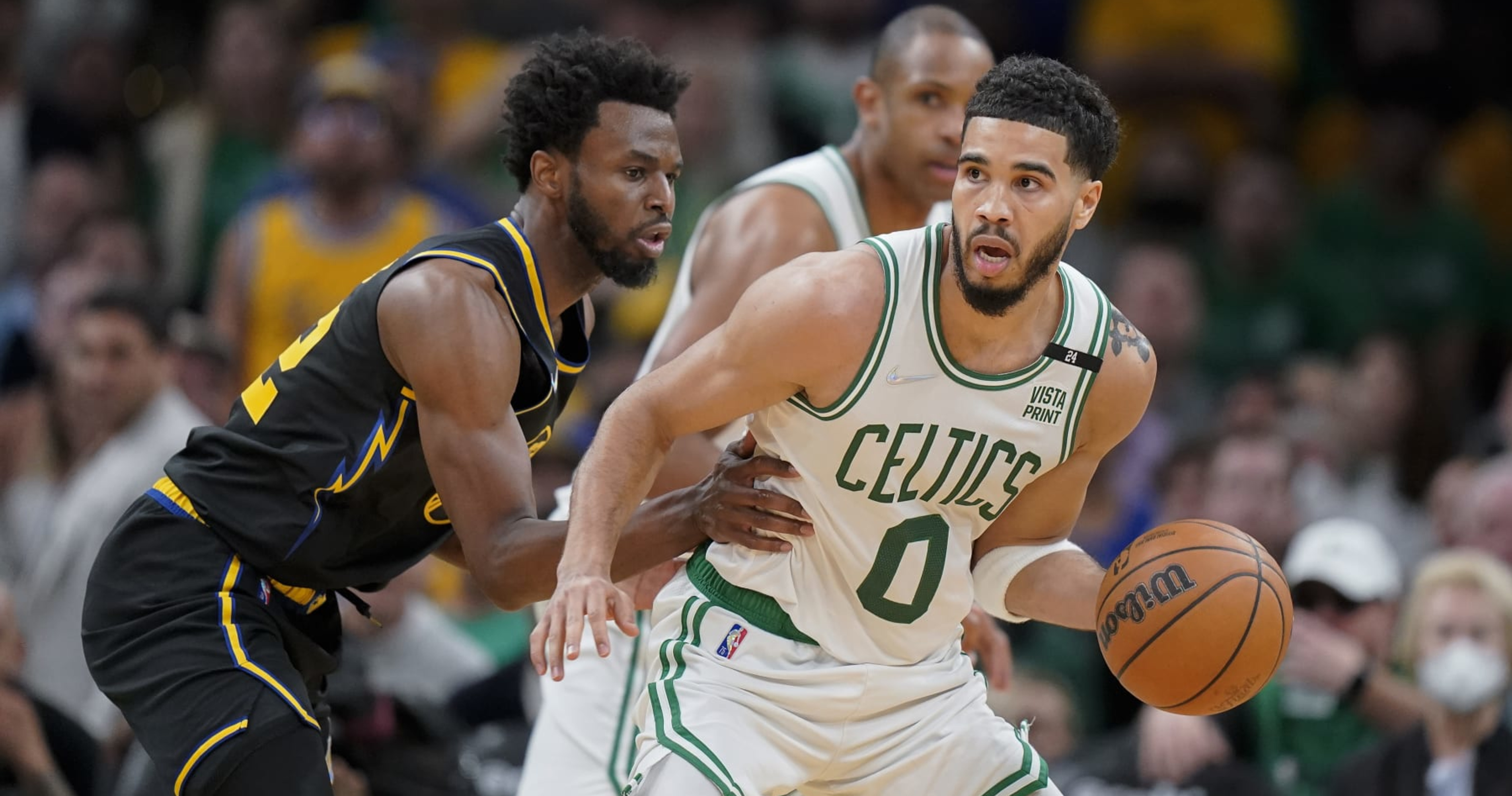 Celtics star Jayson Tatum visits summer league, saying he still hasn't put  Finals loss to Warriors behind him - The Boston Globe