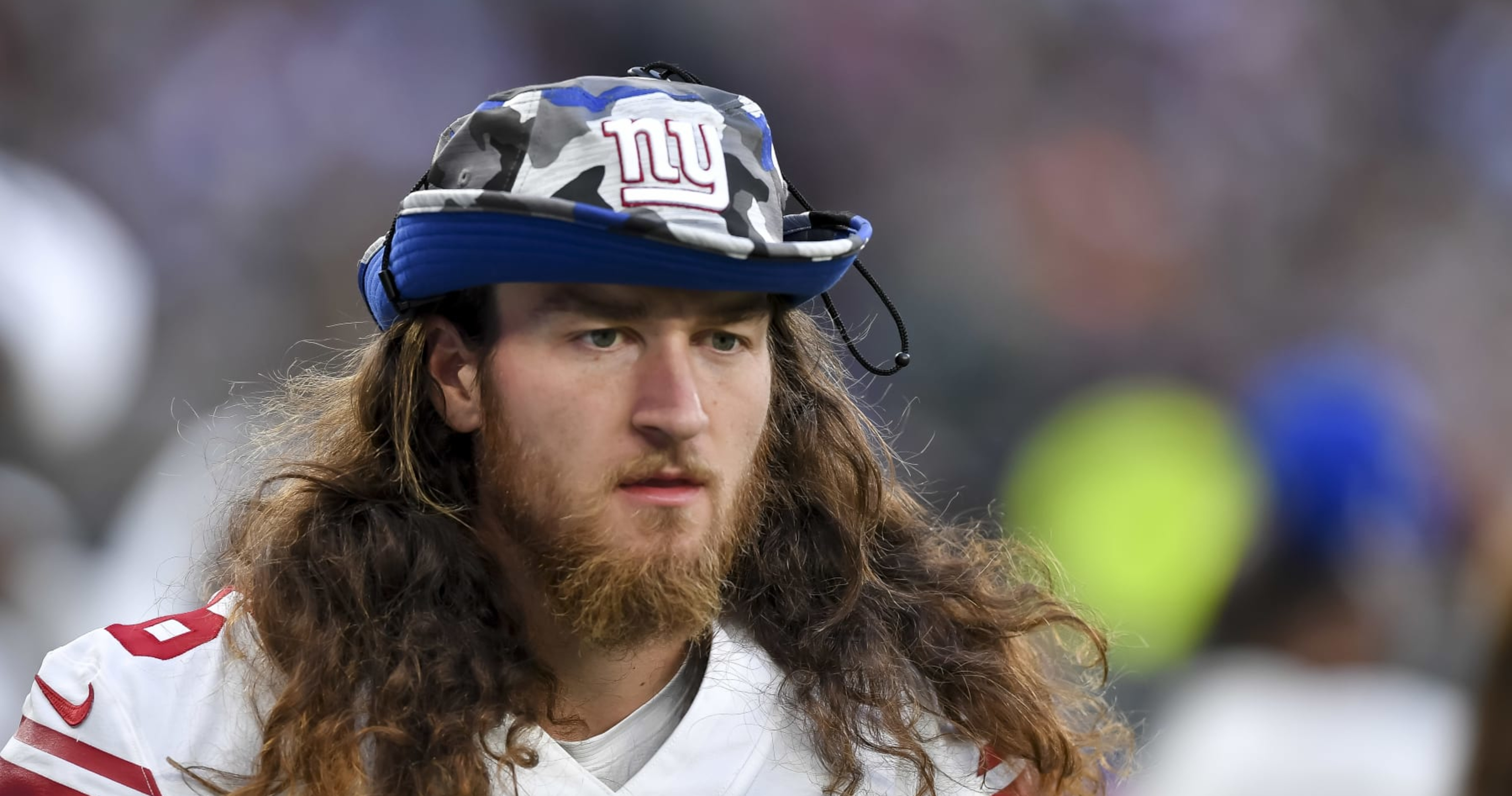 New York Giants kicker punter Jamie Gillan (17) in action against the New  York Jets during an NFL pre-season football game, Sunday, Aug. 27, 2022, in  East Rutherford, N.J.. (AP Photo/Rich Schultz