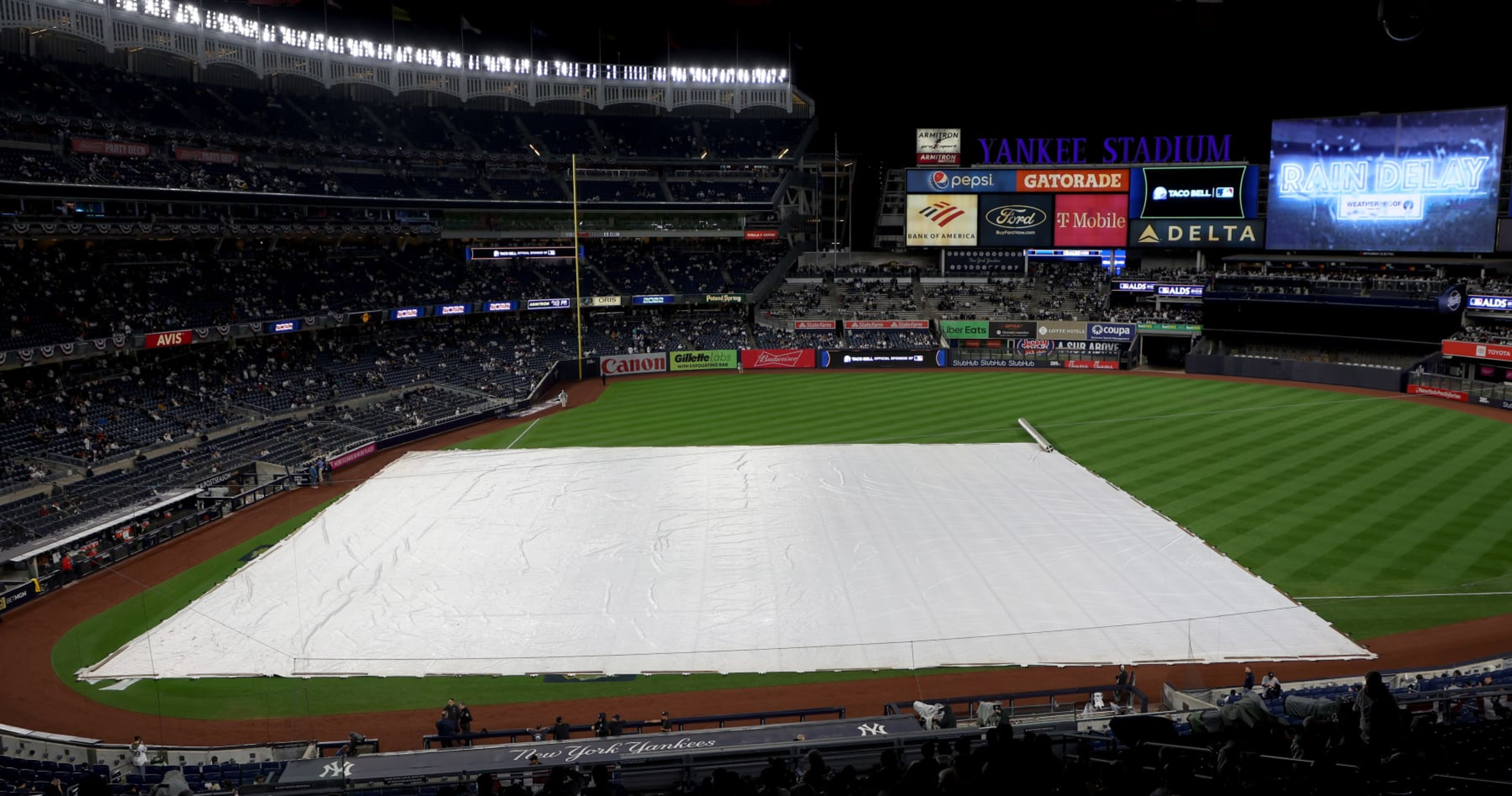 Guardians vs. Yankees ALDS Game 5 Postponed Due to Rain, Rescheduled for Tuesday