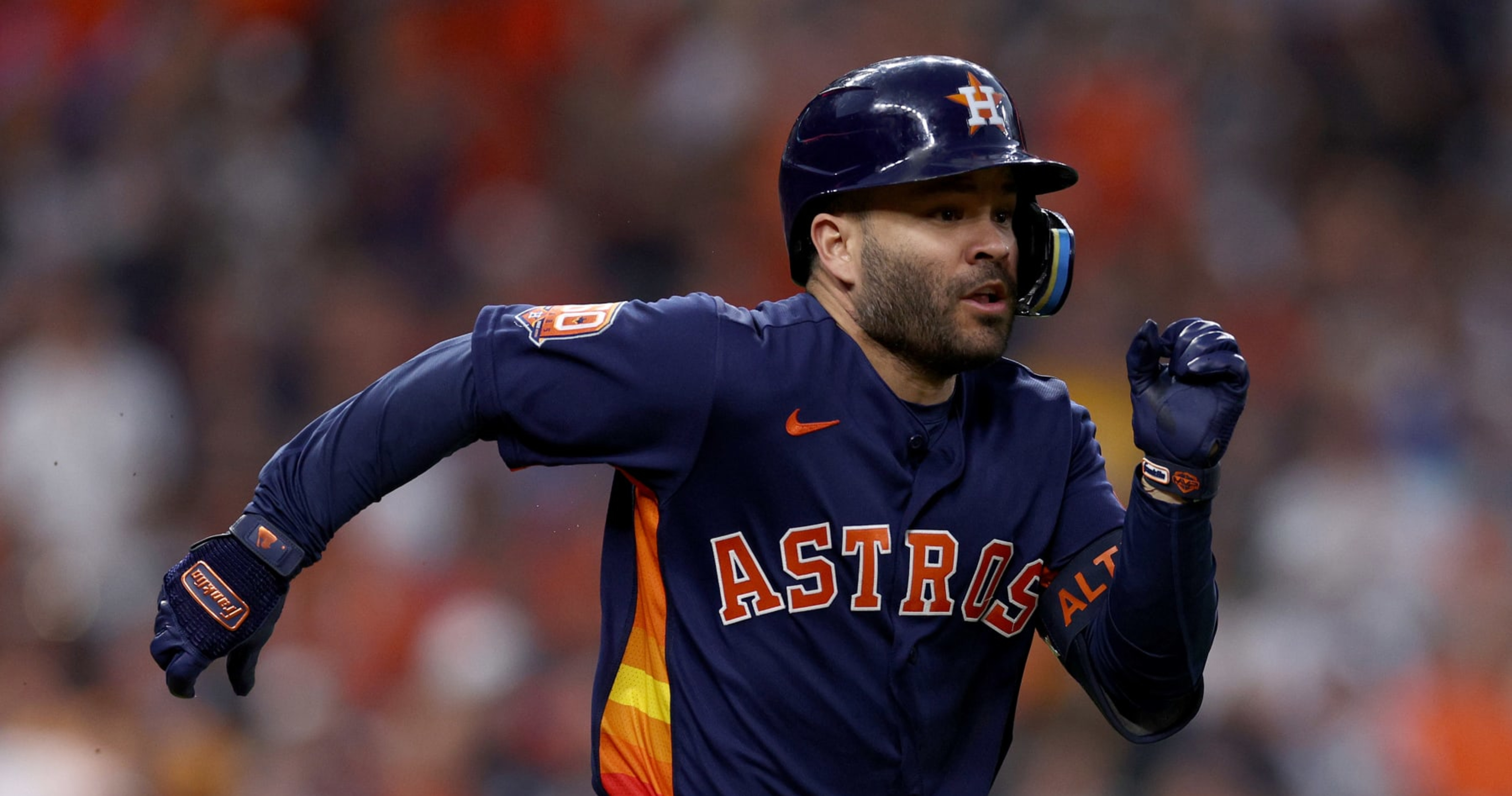 MLB fan wrestled to floor by six security guards and arrested after sharing  hug and selfies with Astros star Jose Altuve