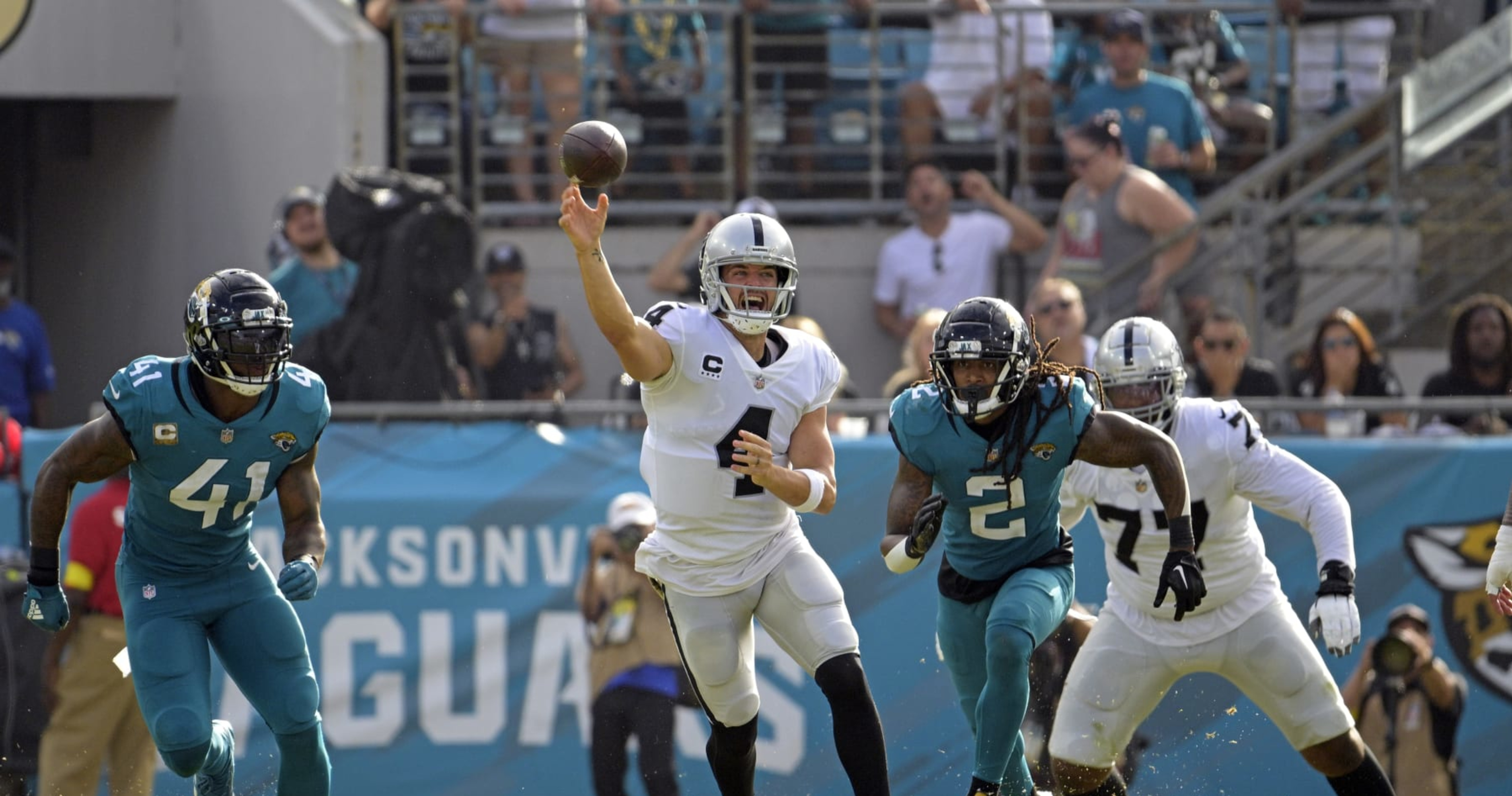 Jacksonville Jaguars defeat Las Vegas Raiders 27-20 in NFL Week 9