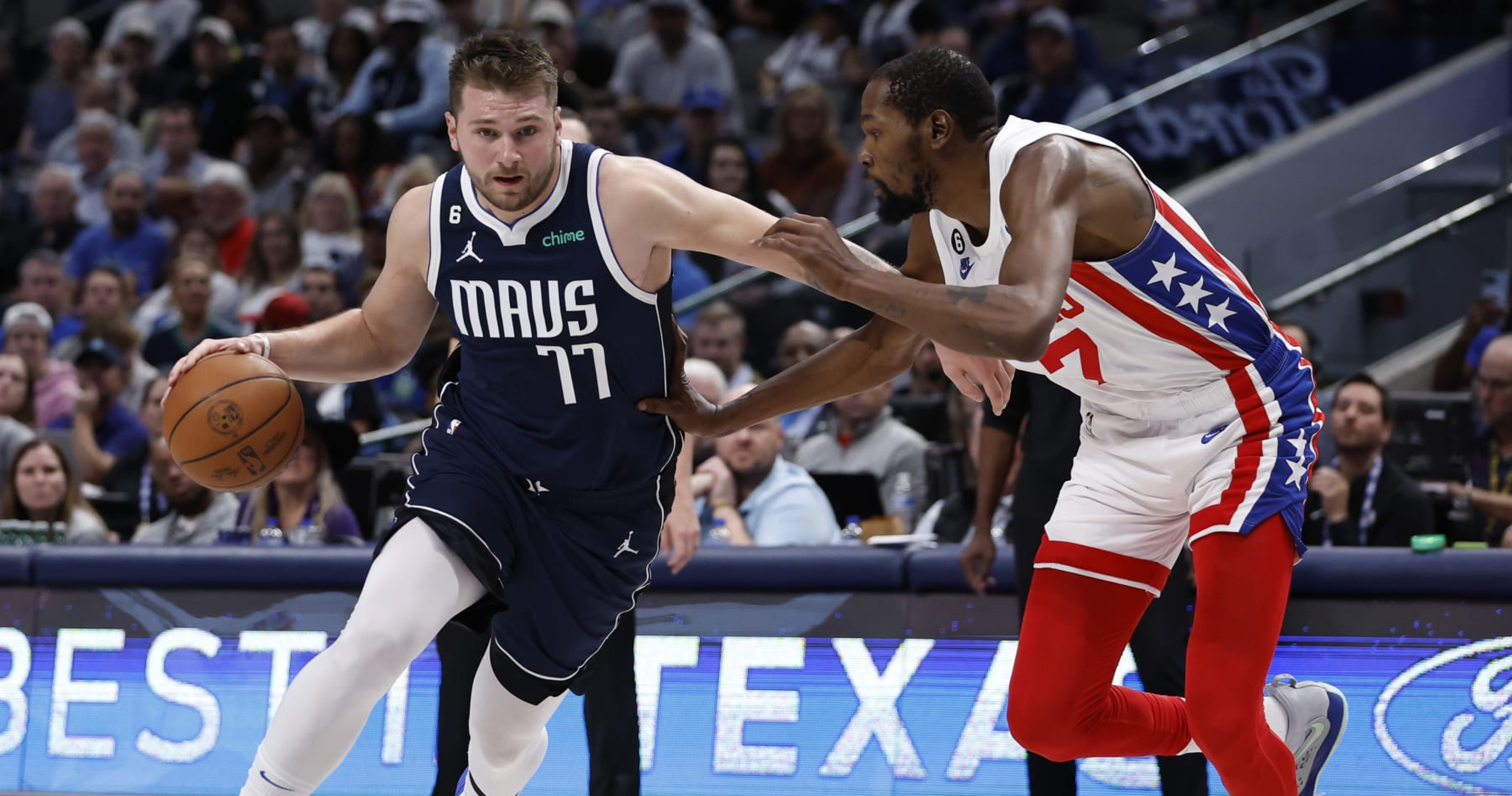 What Pros Wear: Luka Doncic Spams Dribble Moves into Step Back 3