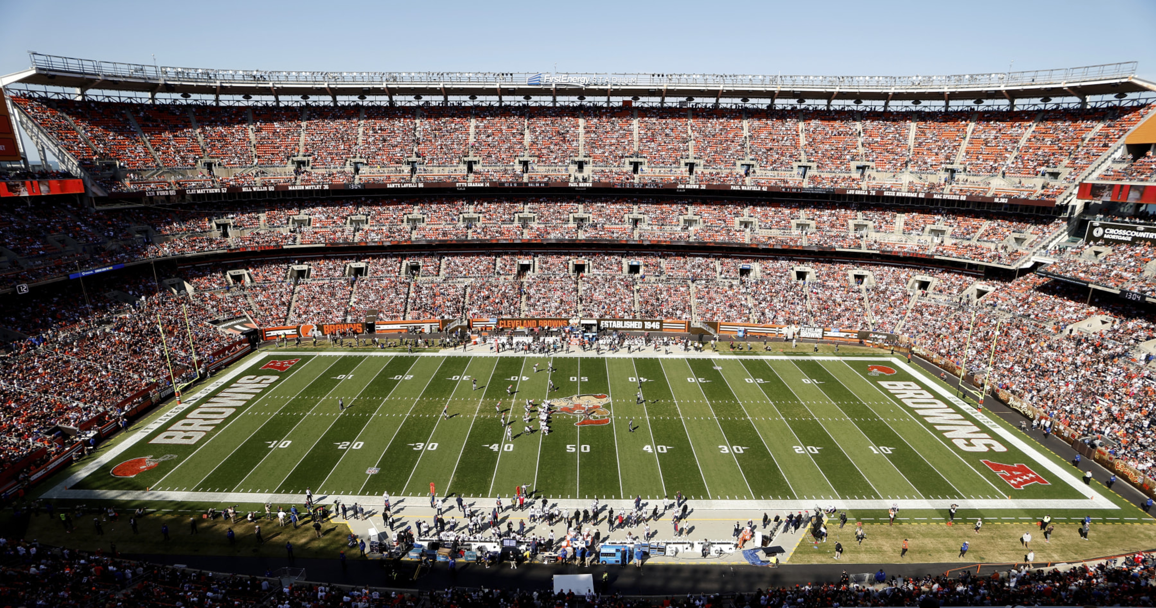 Browns' Field at FirstEnergy Stadium Damaged; Police Investigating Possible Brea..