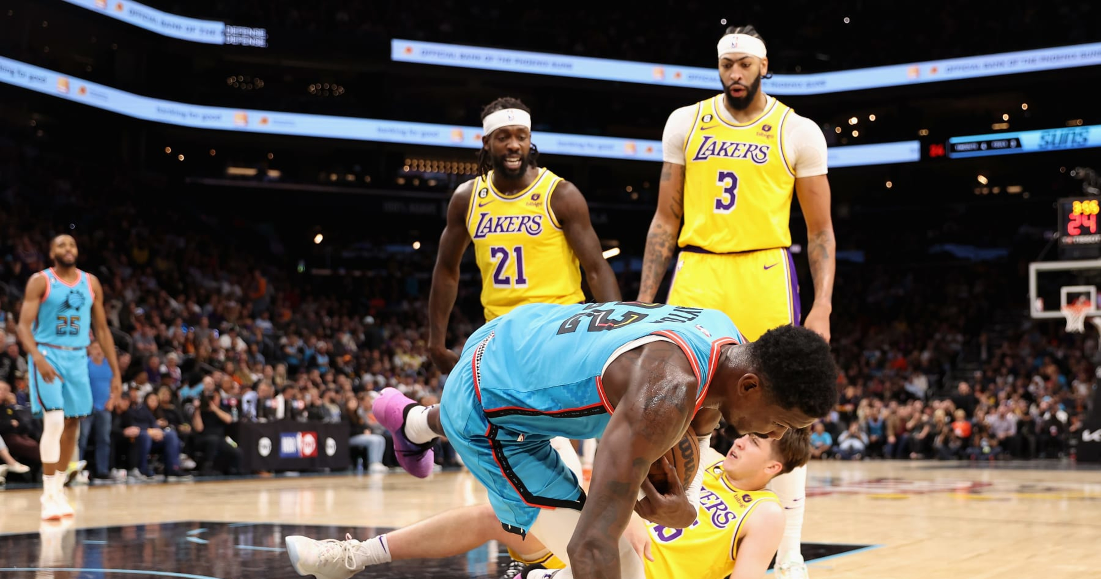 Lakers' Patrick Beverley Suspended 3 Games by NBA After Shoving Suns' Deandre Ay..