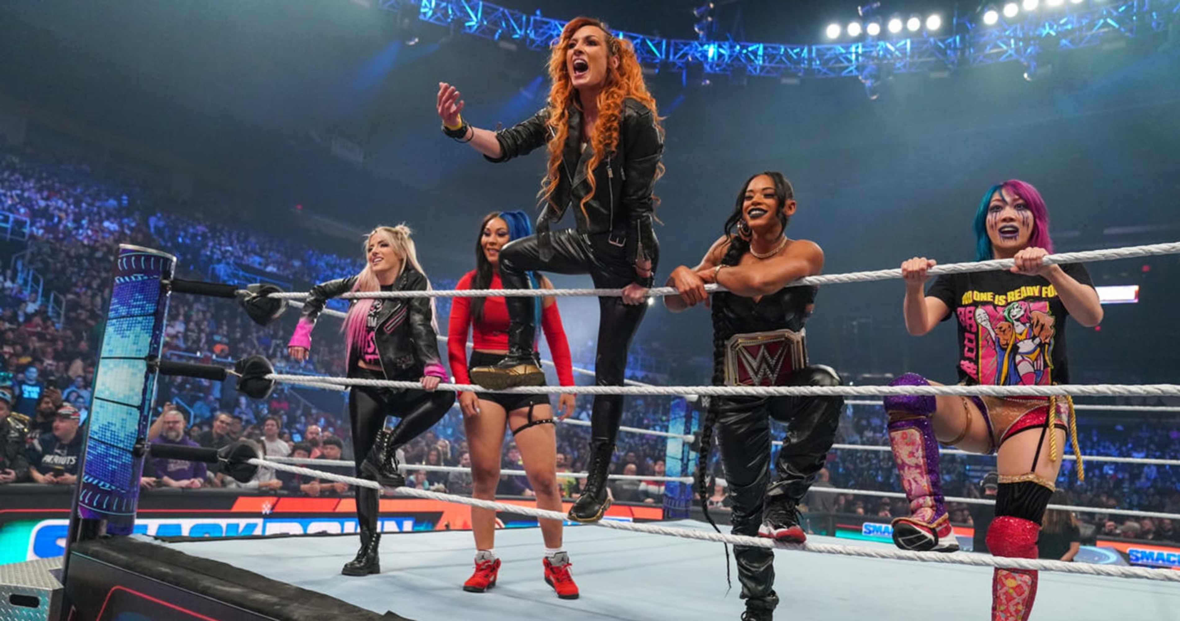 Shiina on X: Becky Lynch & Bianca Belair In-Game   / X