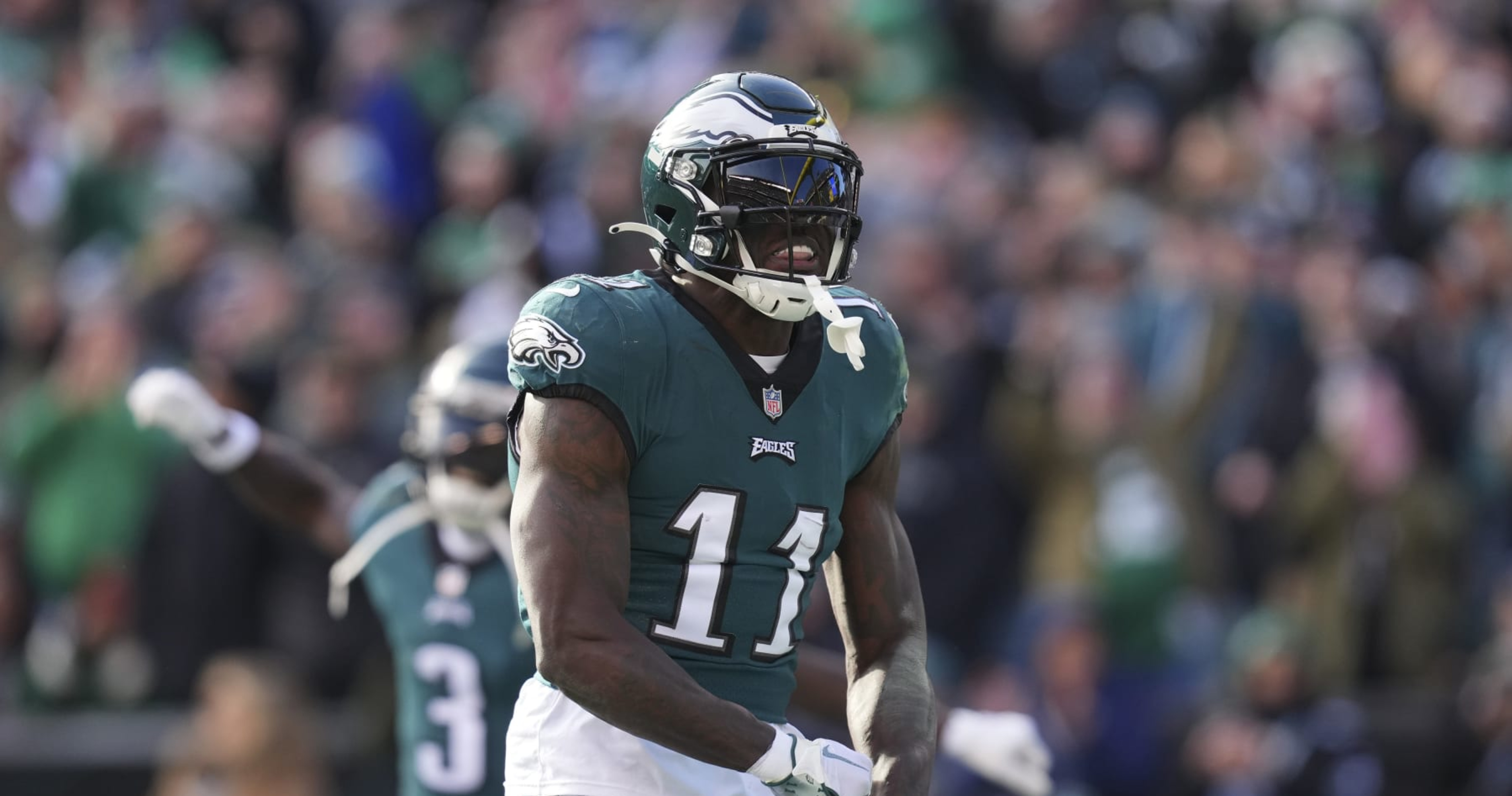 Eagles' A.J. Brown throws shade at Titans wide receivers in three-word  deleted tweet