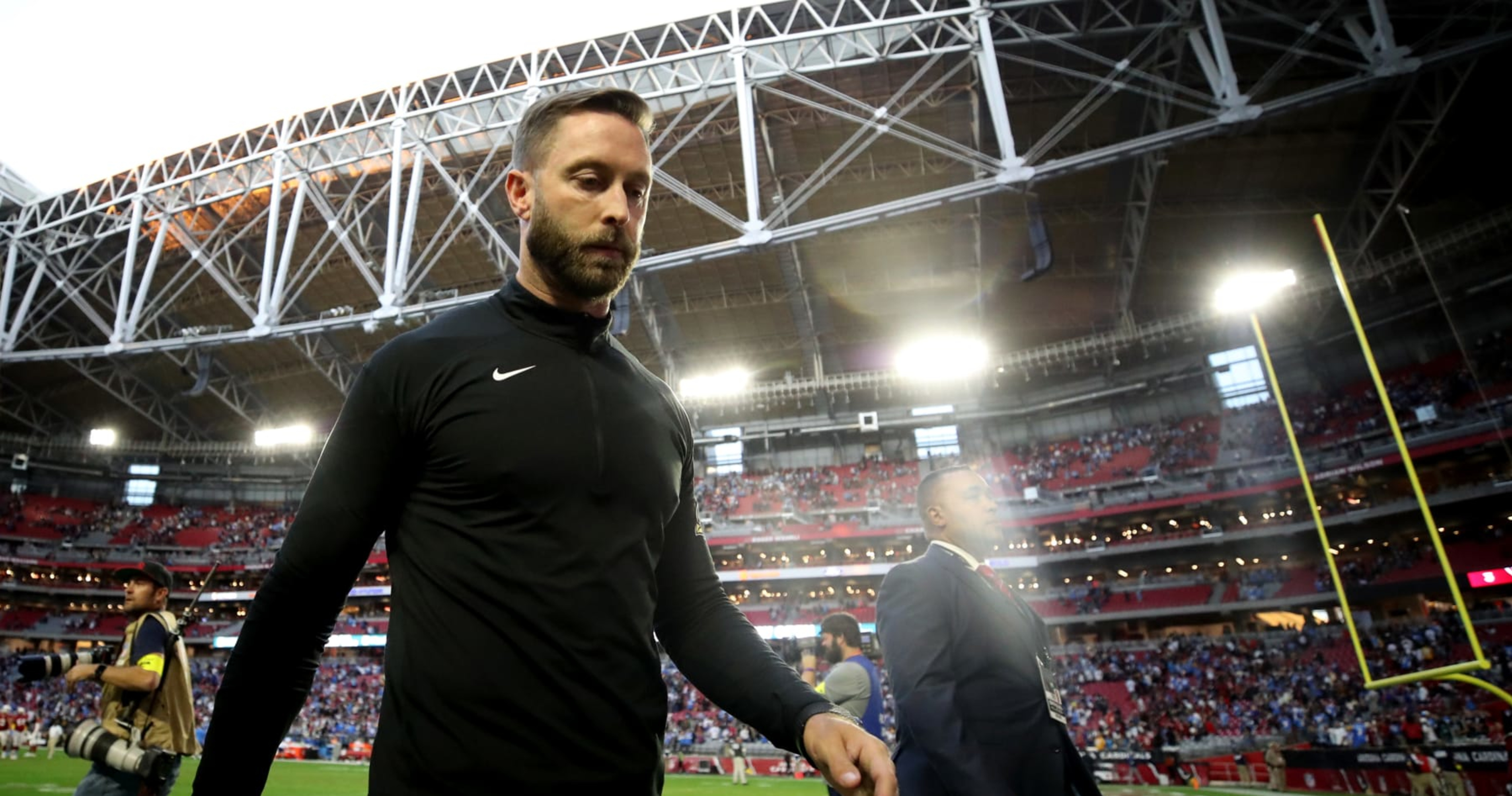 Cardinals' Kliff Kingsbury remains away from team facilities, unsure of  status for Week 7 matchup vs. Texans 