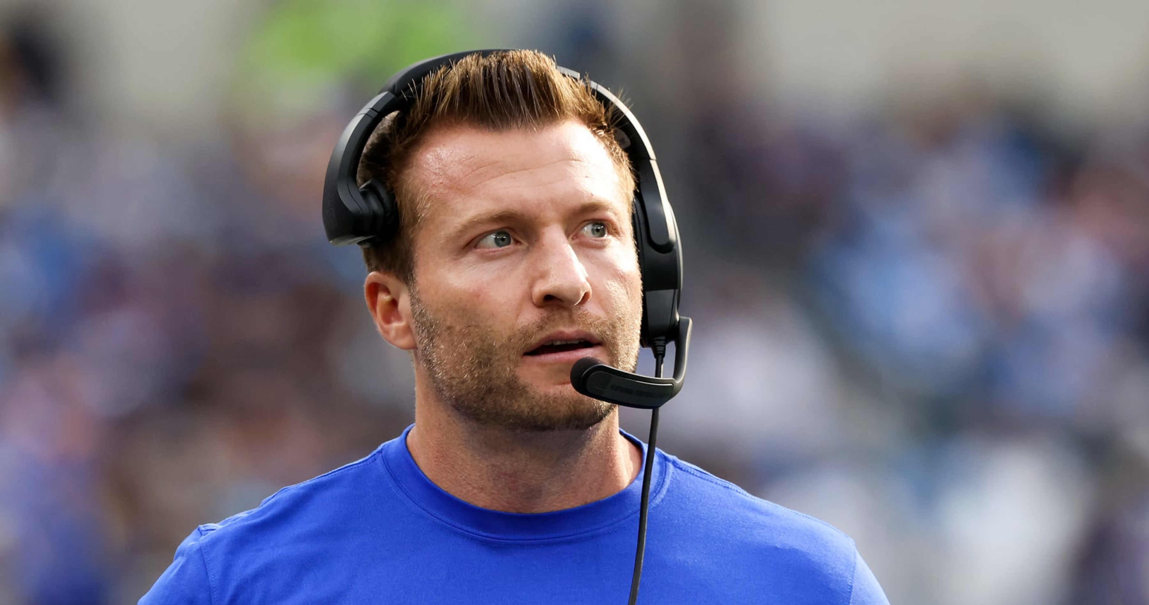 Sean McVay takes nasty hit to the head after being blindsided by