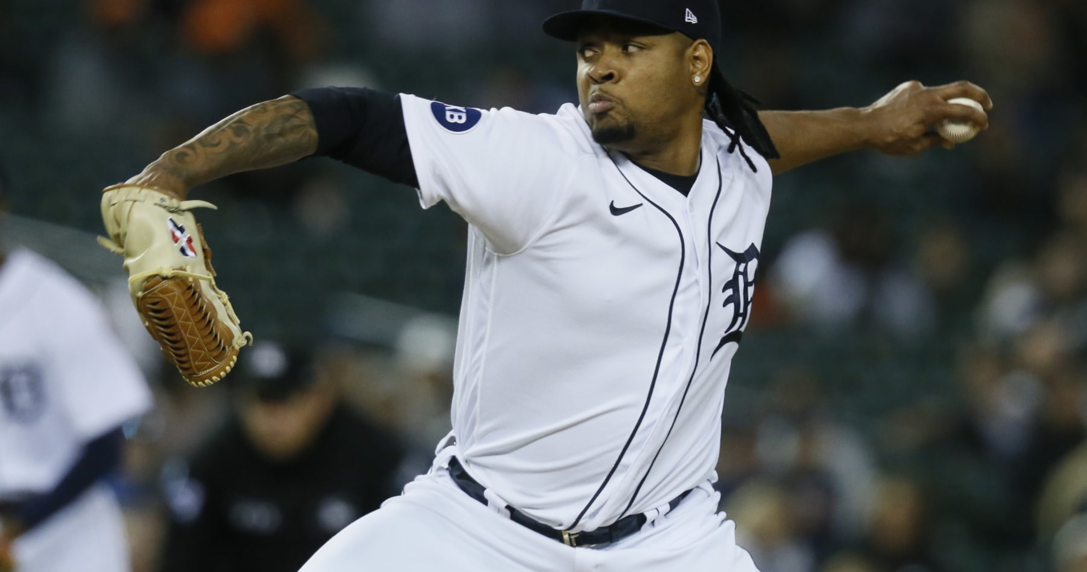 Detroit Tigers' Gregory Soto arrives to camp, ready to meet with coaches