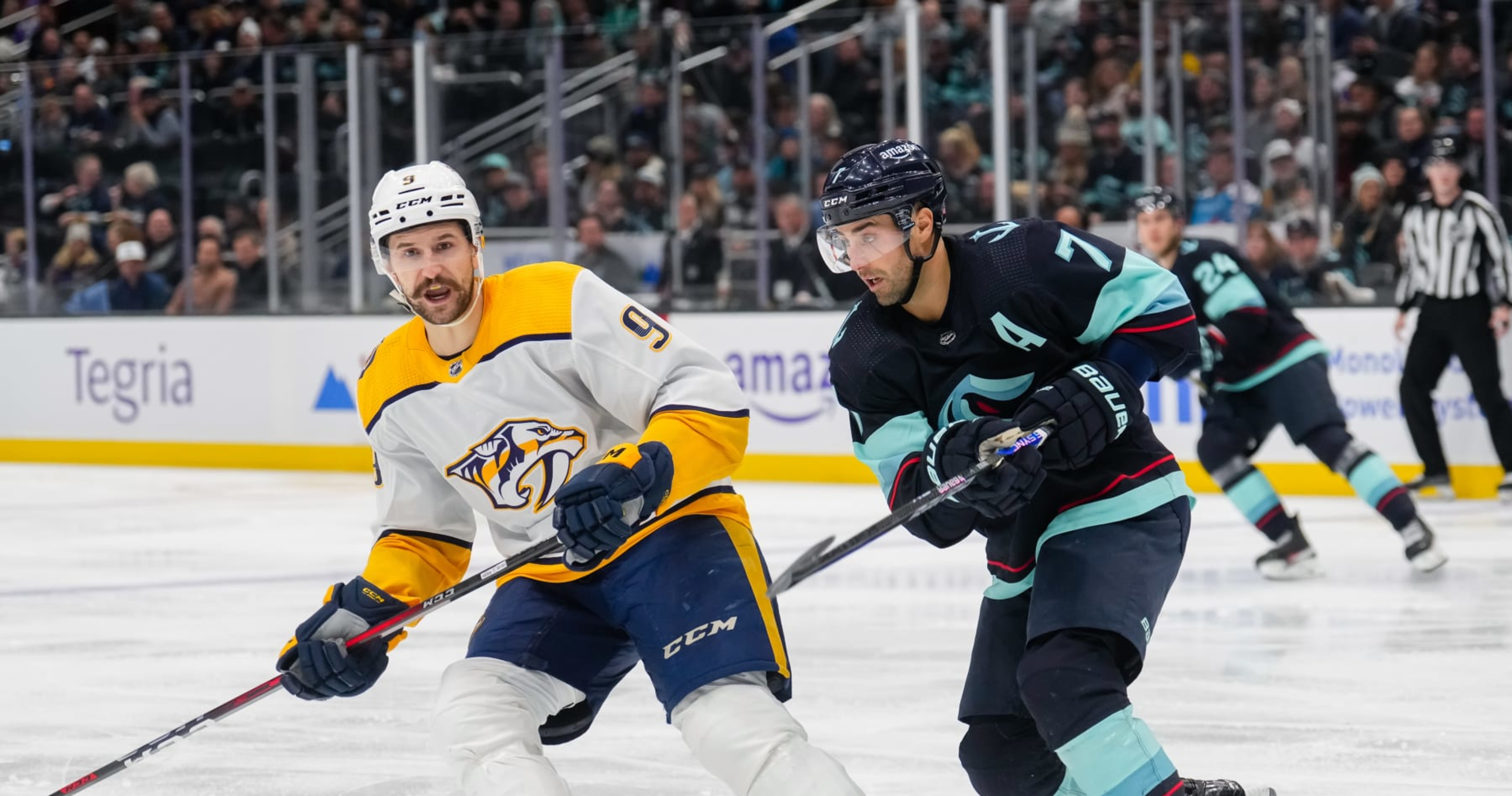 Connor Hellebuyck's 38 saves lead Jets past Predators 2-1