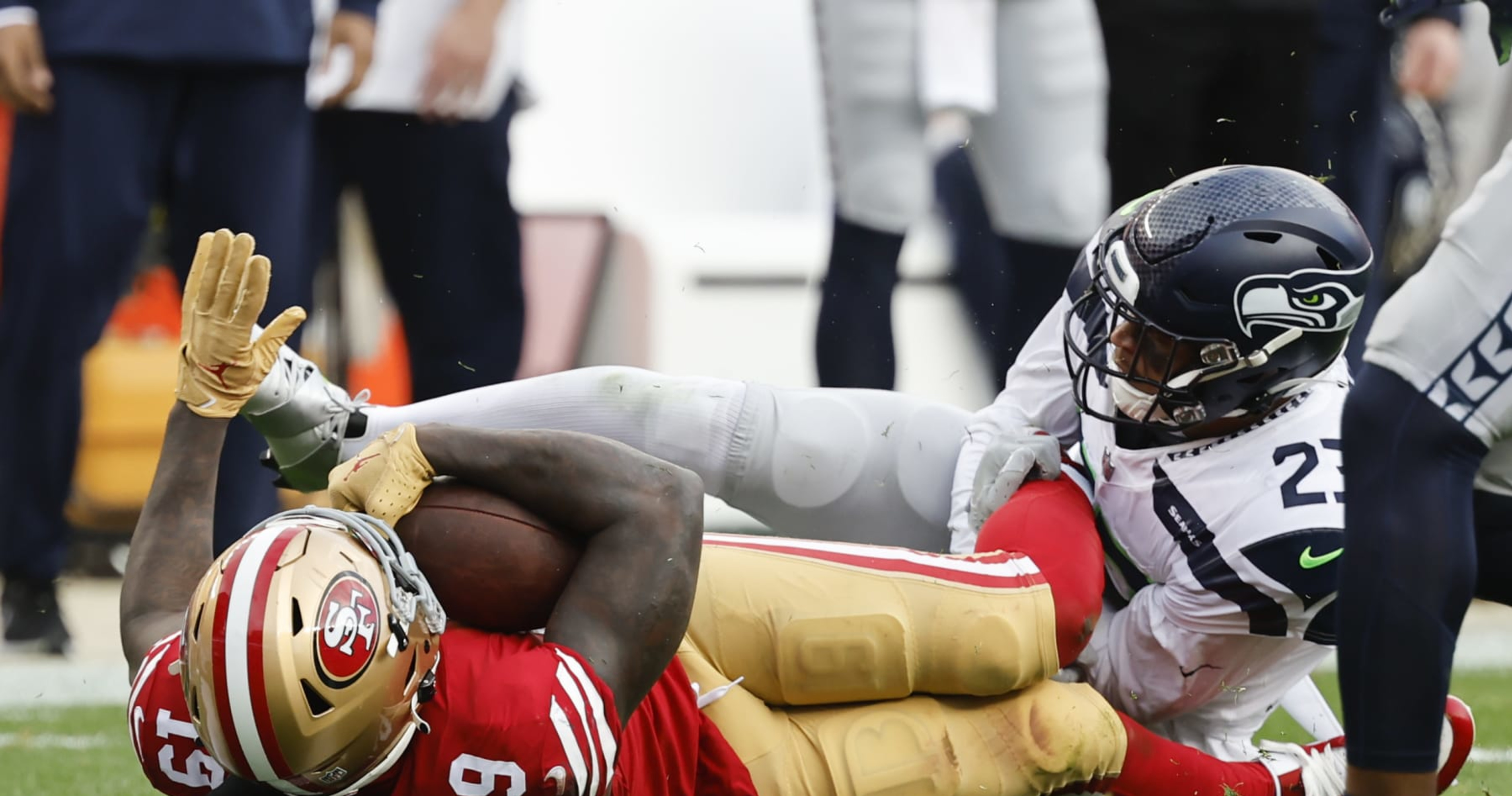 49ers' Shanahan: Johnathan Abram Twisting Deebo Samuel's Leg 'Pissed Our  Team Off', News, Scores, Highlights, Stats, and Rumors