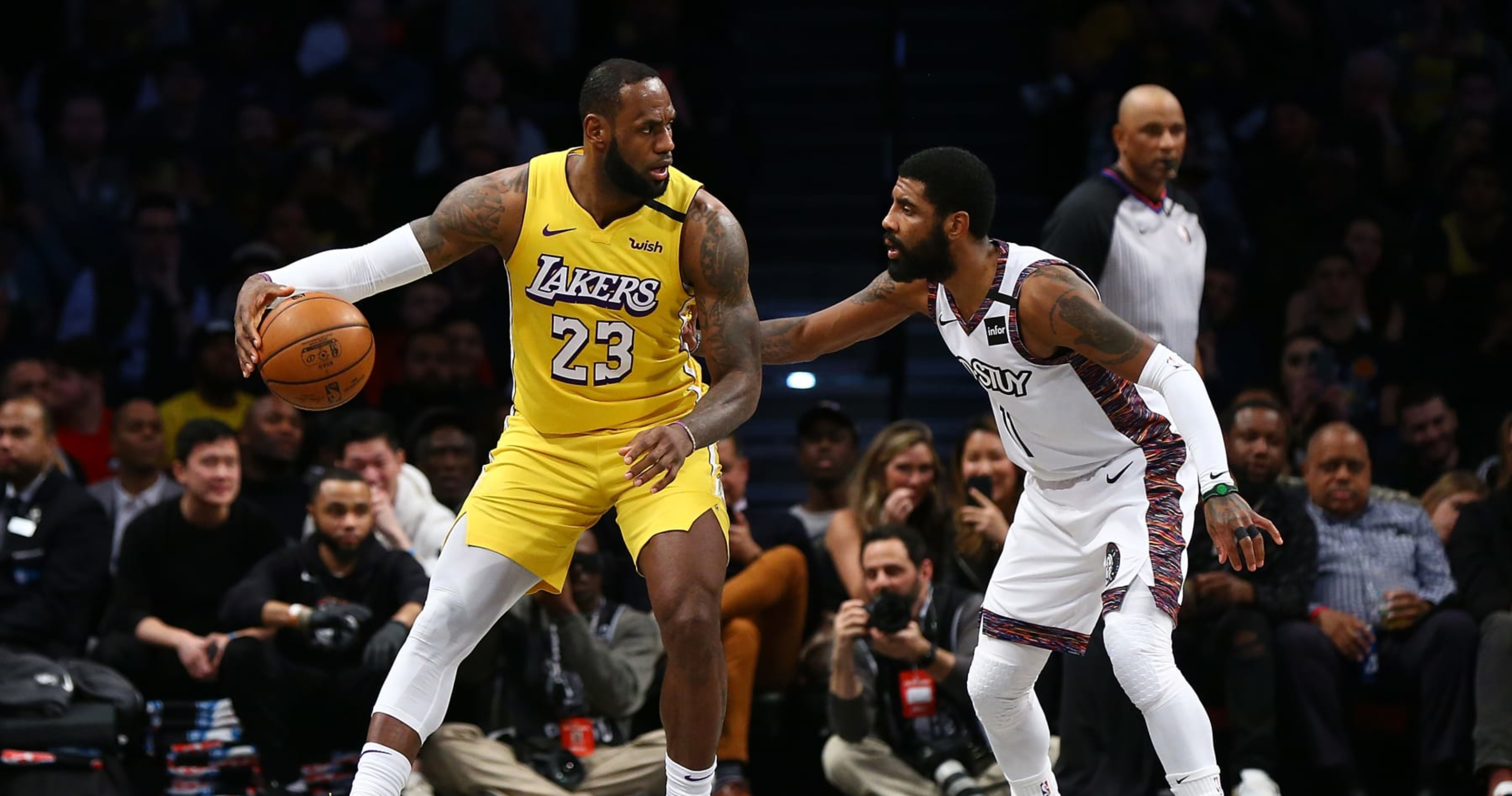 Kyrie and best sale lebron lakers