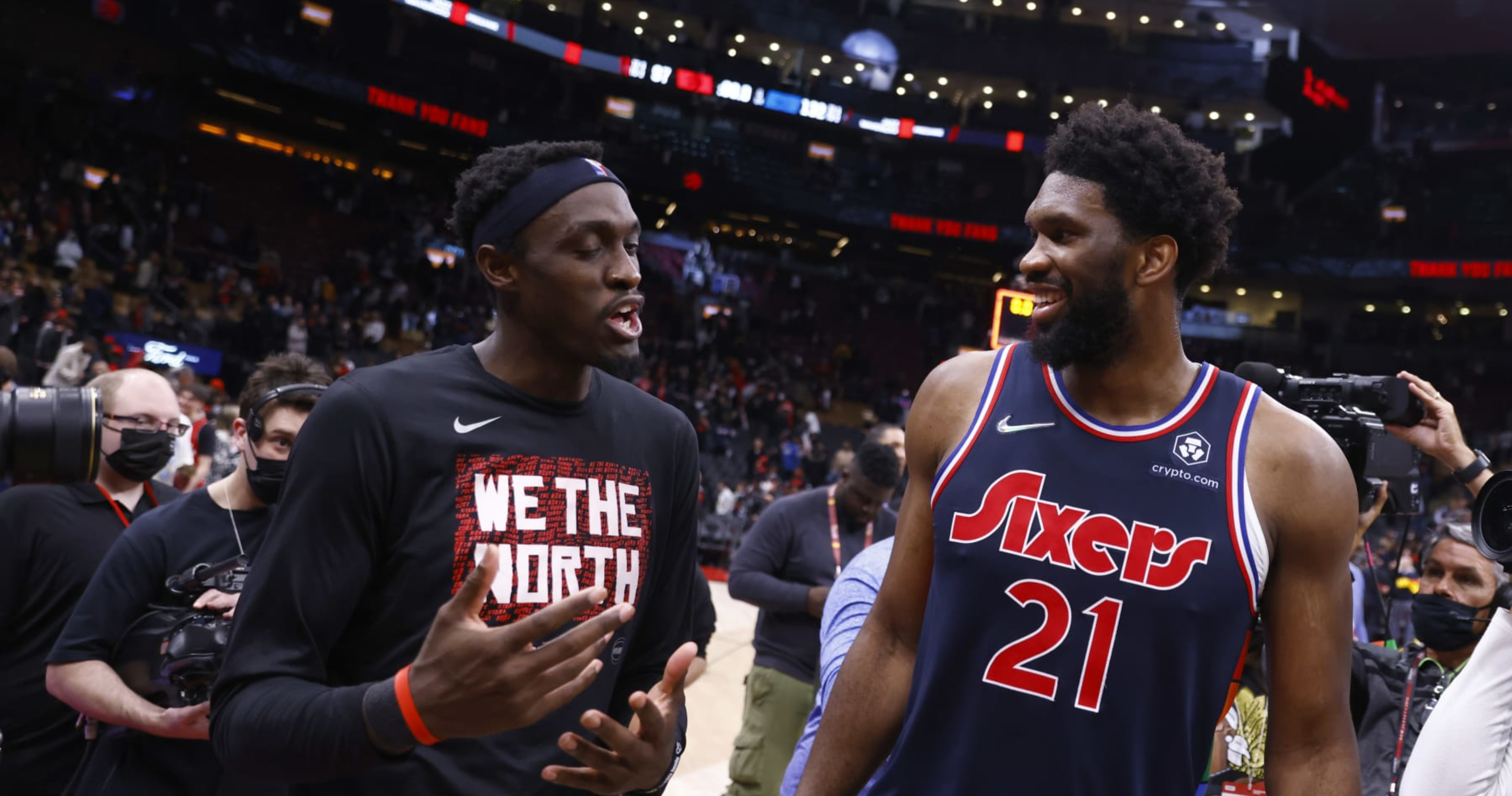 Raptors' Pascal Siakam Endorses 76ers' Joel Embiid as NBA MVP: 'It Would Be Awesome' thumbnail