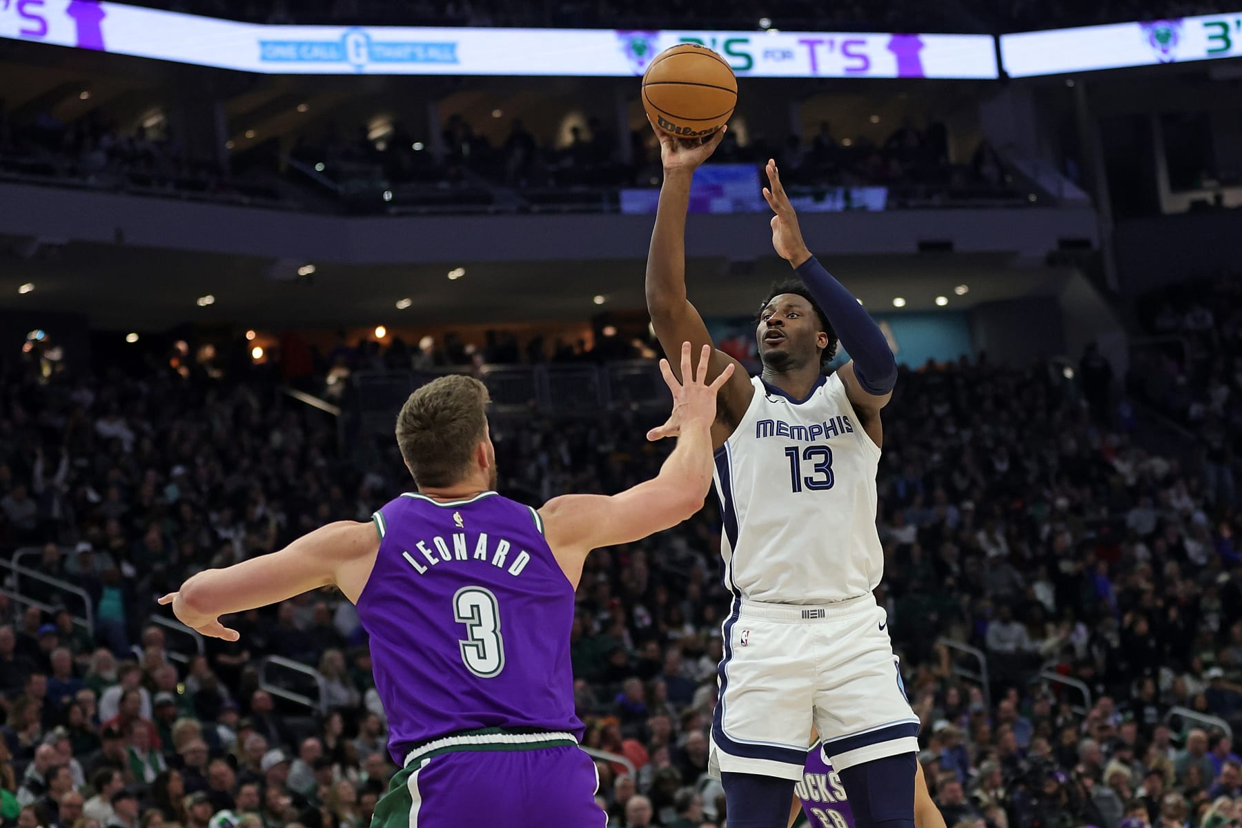 Detailed Ja Morant, Jaren Jackson Jr. Courtside At Magic-pistons Playoff Game Scene in HD Detailed Ja Morant, Jaren Jackson Jr. Courtside At Magic-pistons Playoff Game Scene in HD
