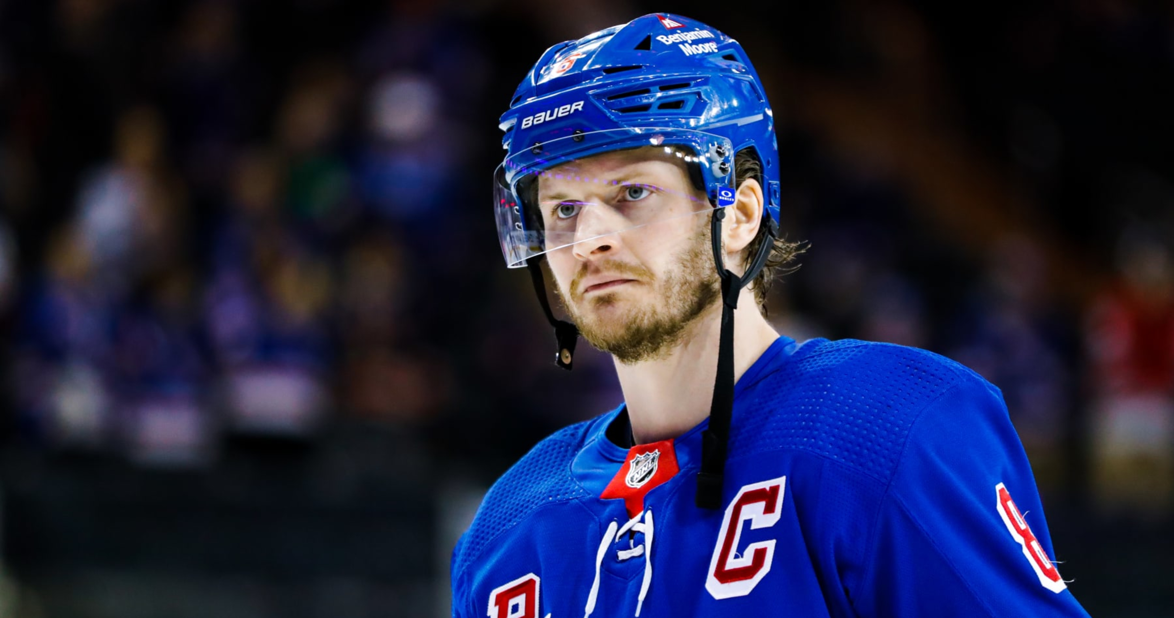 New York Rangers Jacob Trouba The new Captain! During The 2022